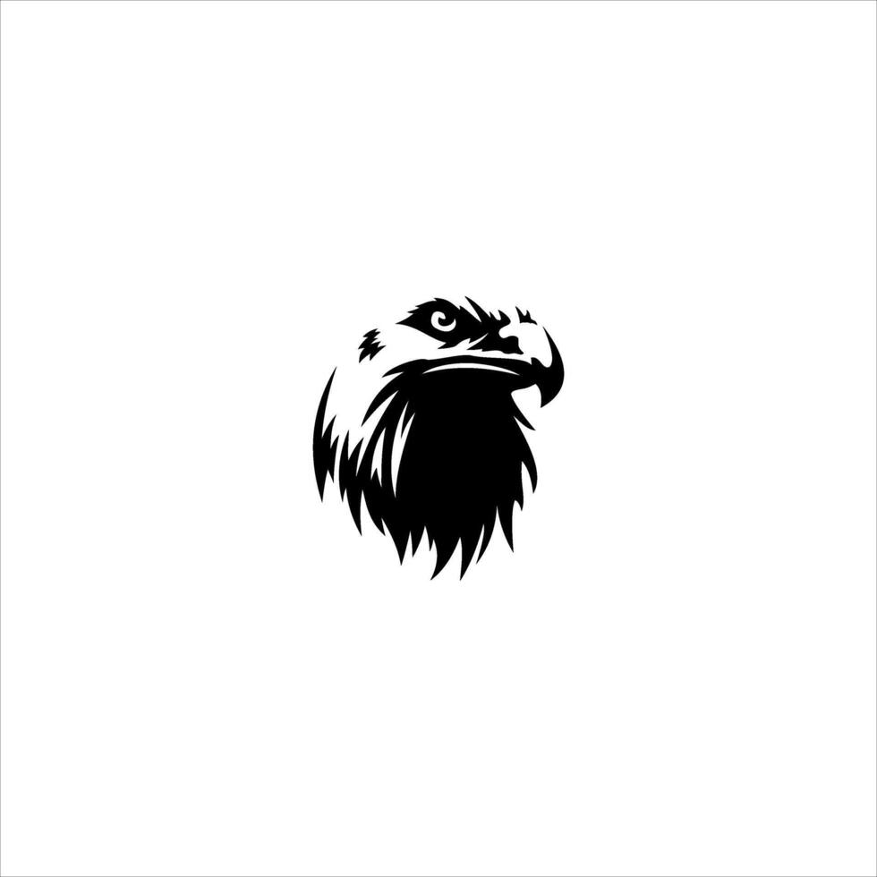 silhouette of an eagle's head vector