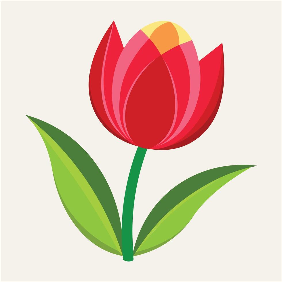 Tulip Flower Art vector