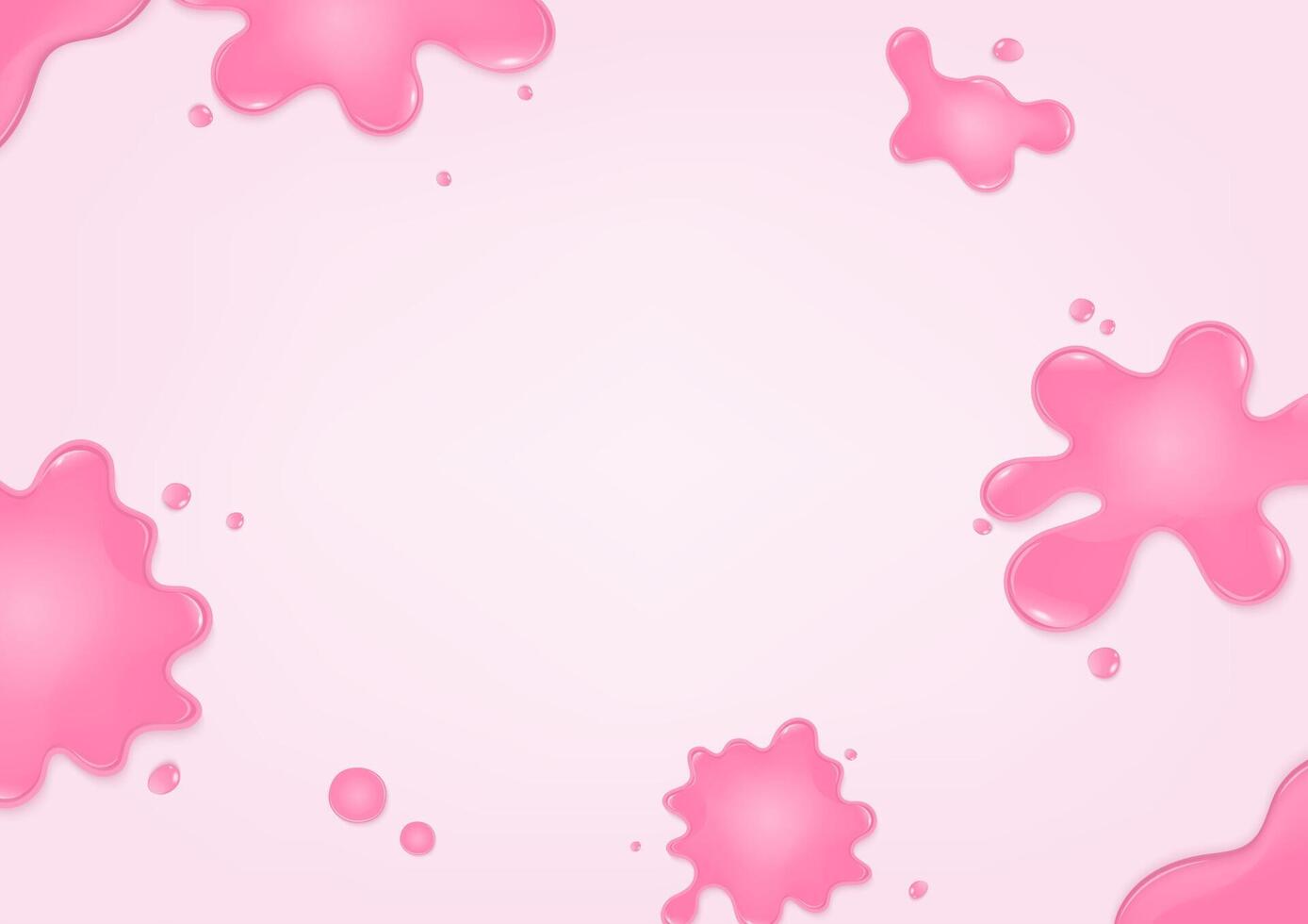 Pink liquid bubble on light pink background vector