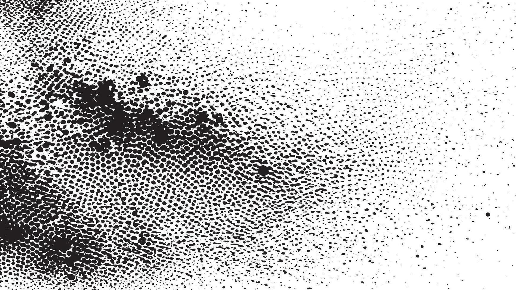 Rough Distressed Grunge Texture Overlay in Monochrome on White Background vector