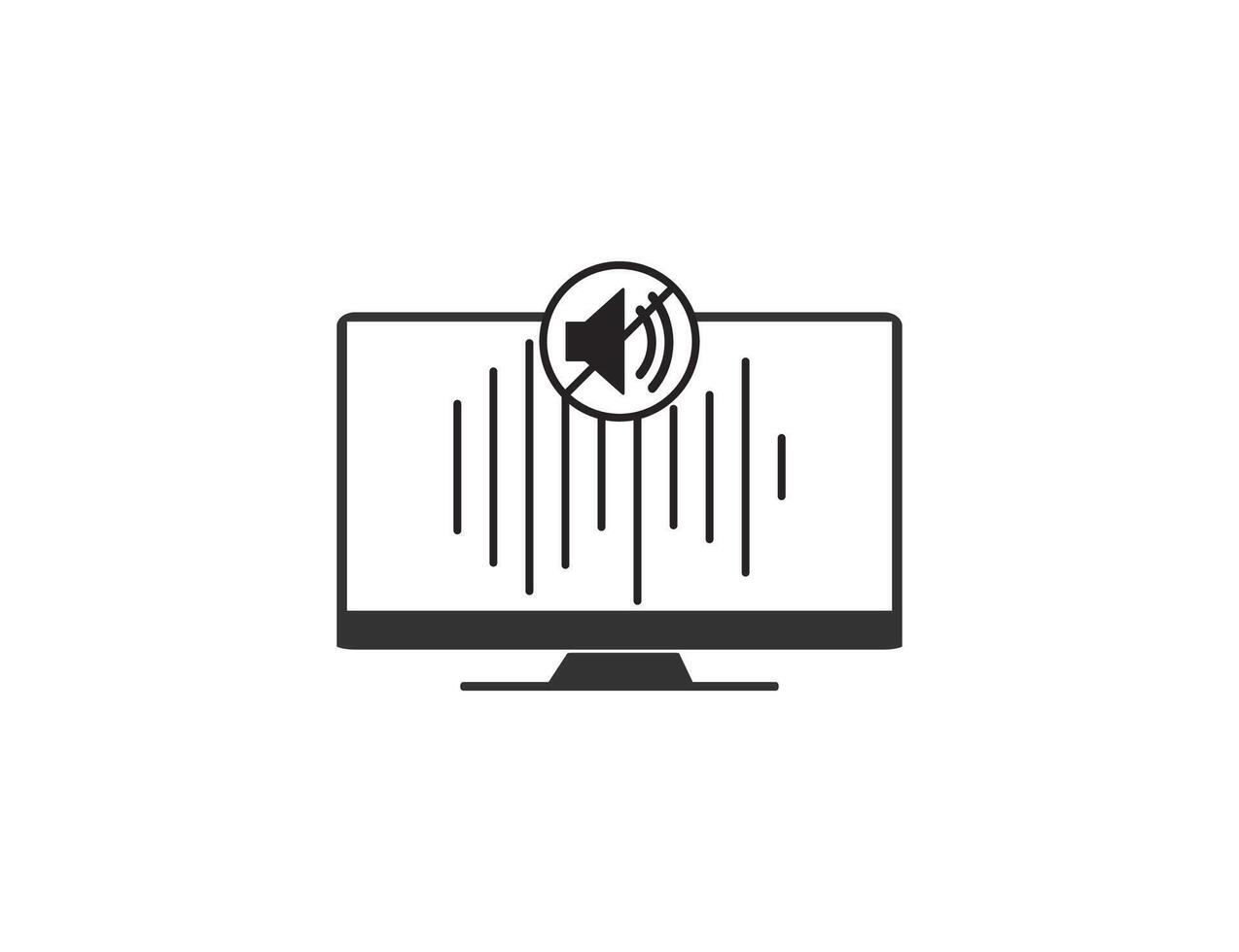 Audio, noise reduction, icon. vector