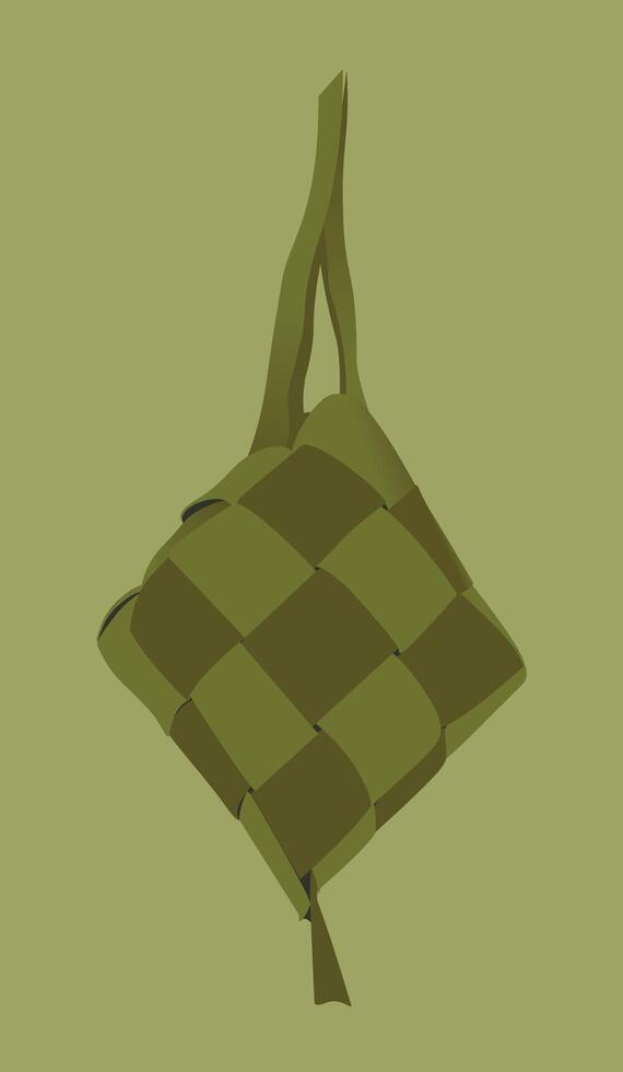 illustration of realistic ketupat vector