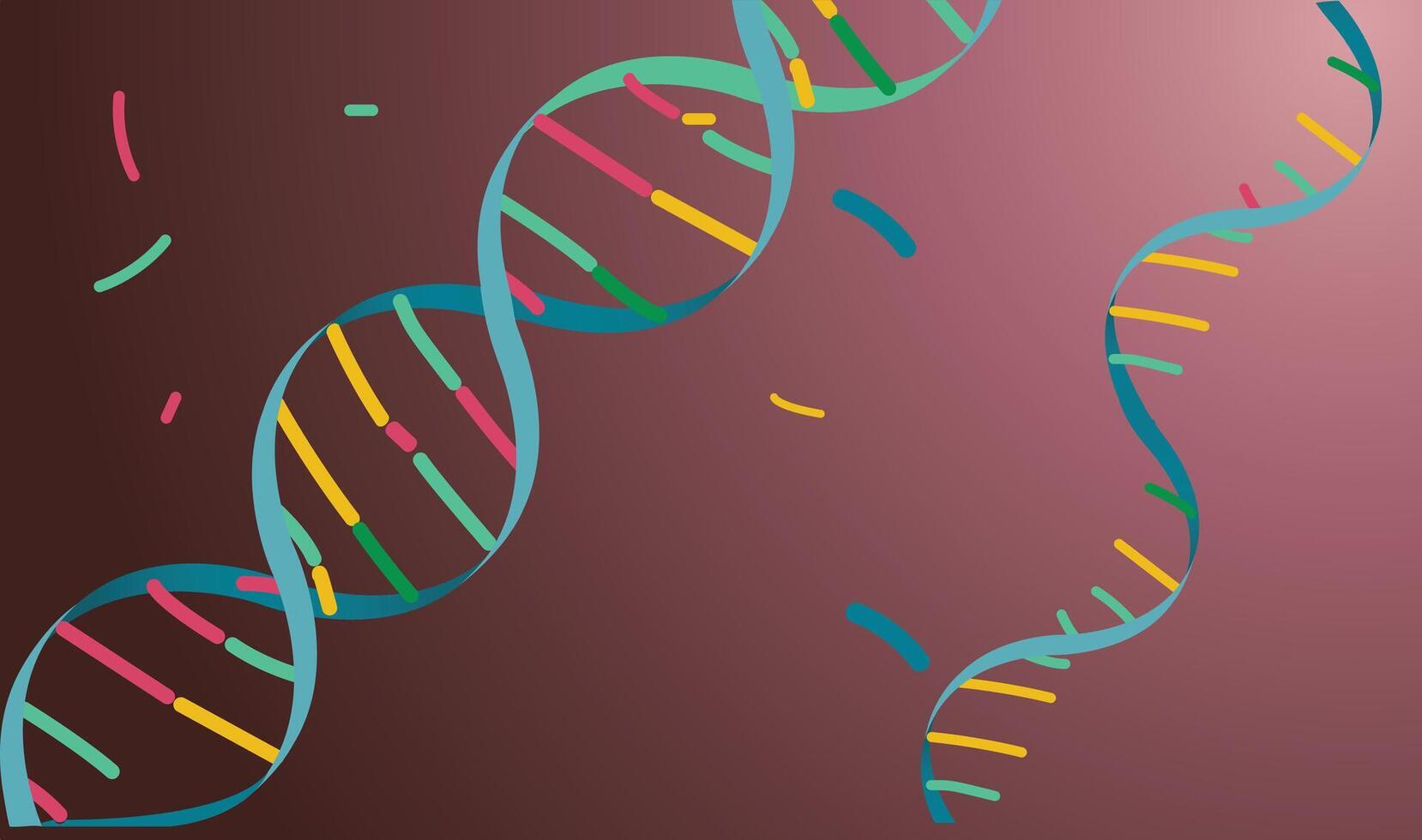 illustration of DNA and RNA background vector