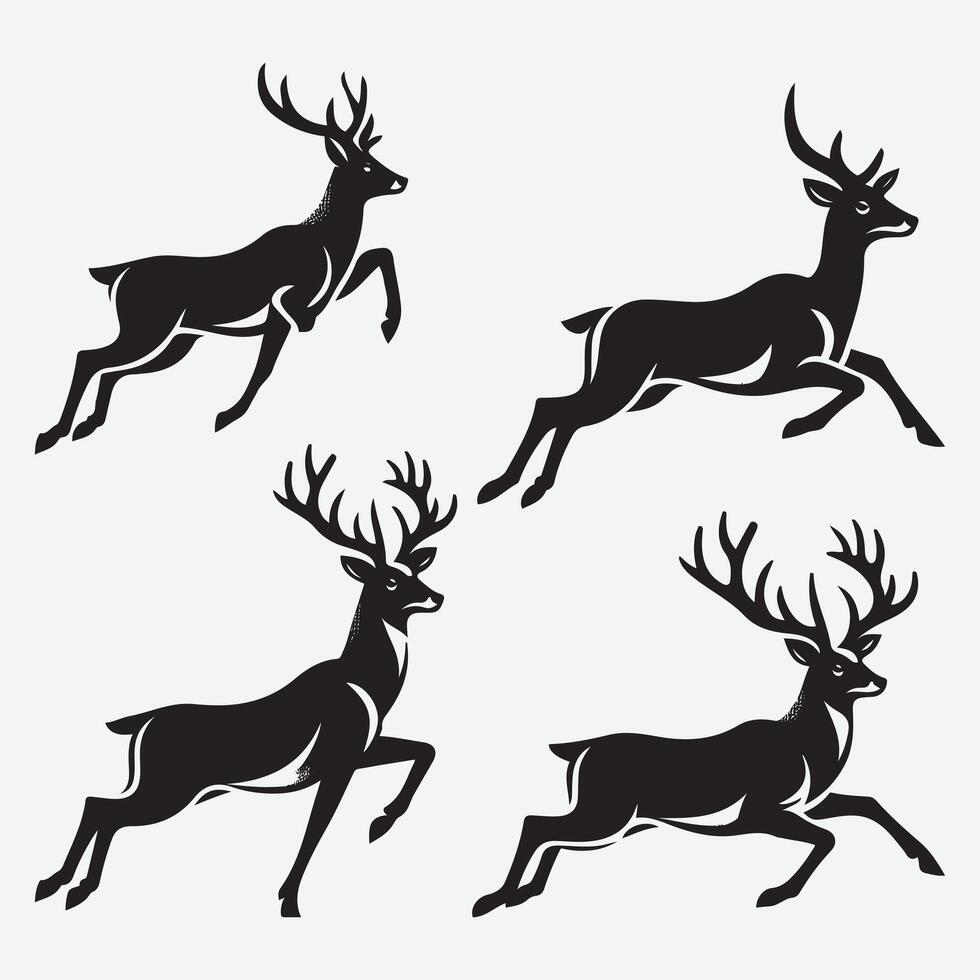 Versatile Deer Line Art for Custom Apparel and Merchandise Designs vector