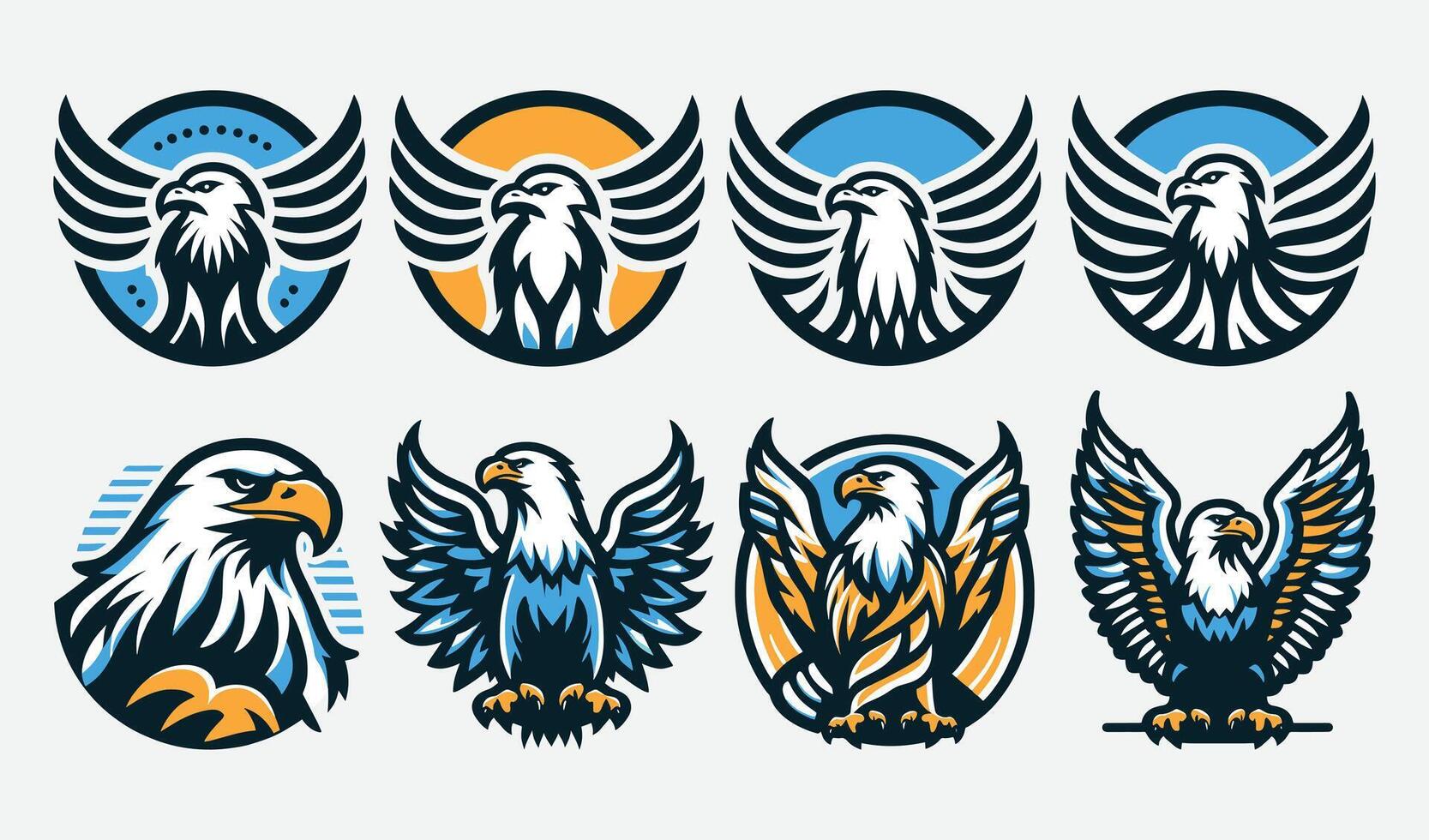 Versatile Eagle Designs for Apparel and Branding vector