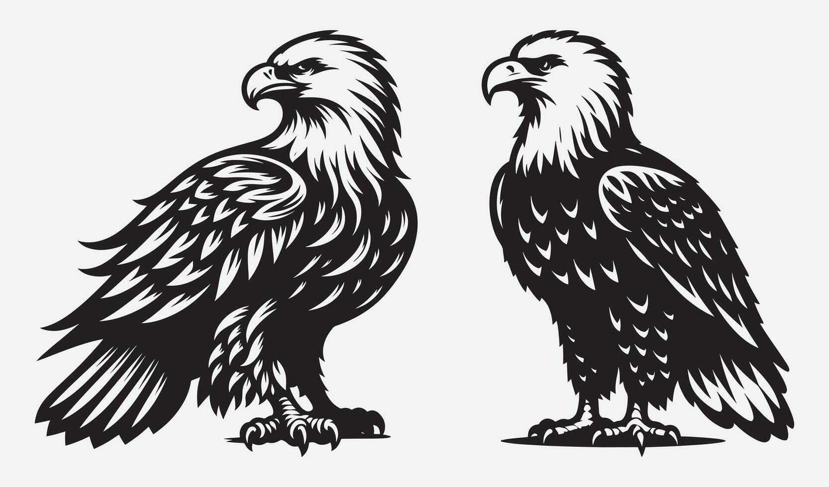 Eagle Silhouette Collection for Unique Art Projects vector