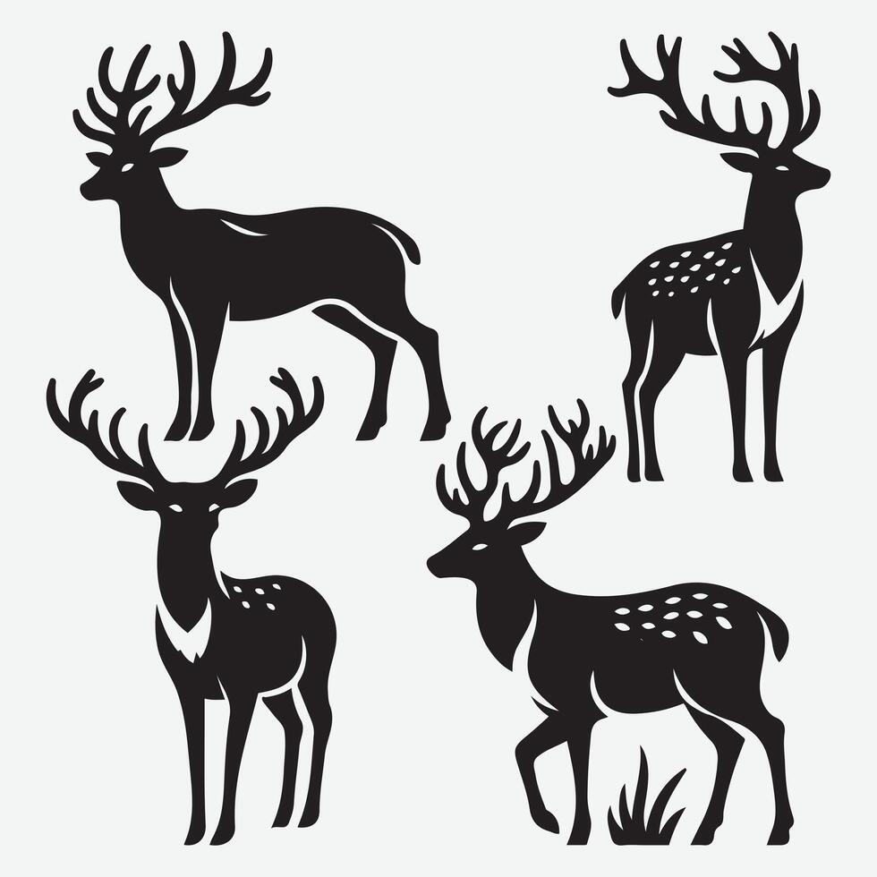 Versatile Deer Line Art for Custom Apparel and Merchandise Designs vector