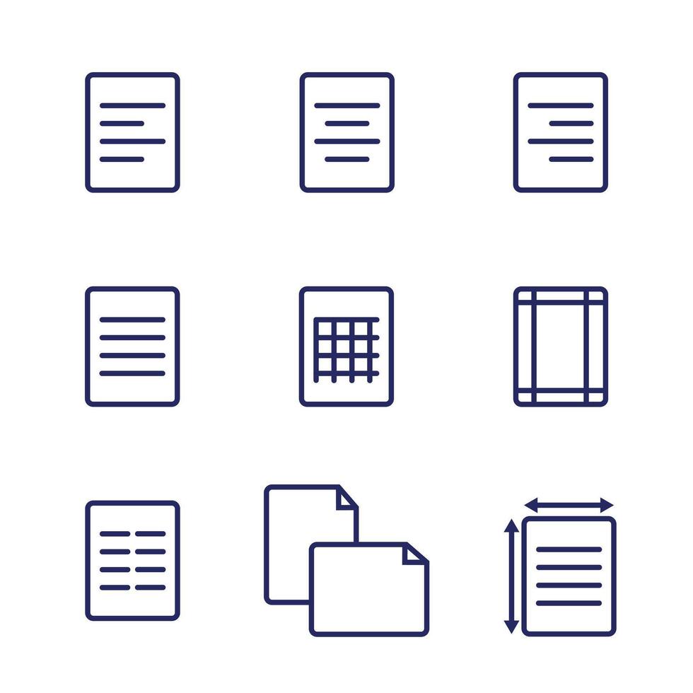 Alignment and layout icon vector