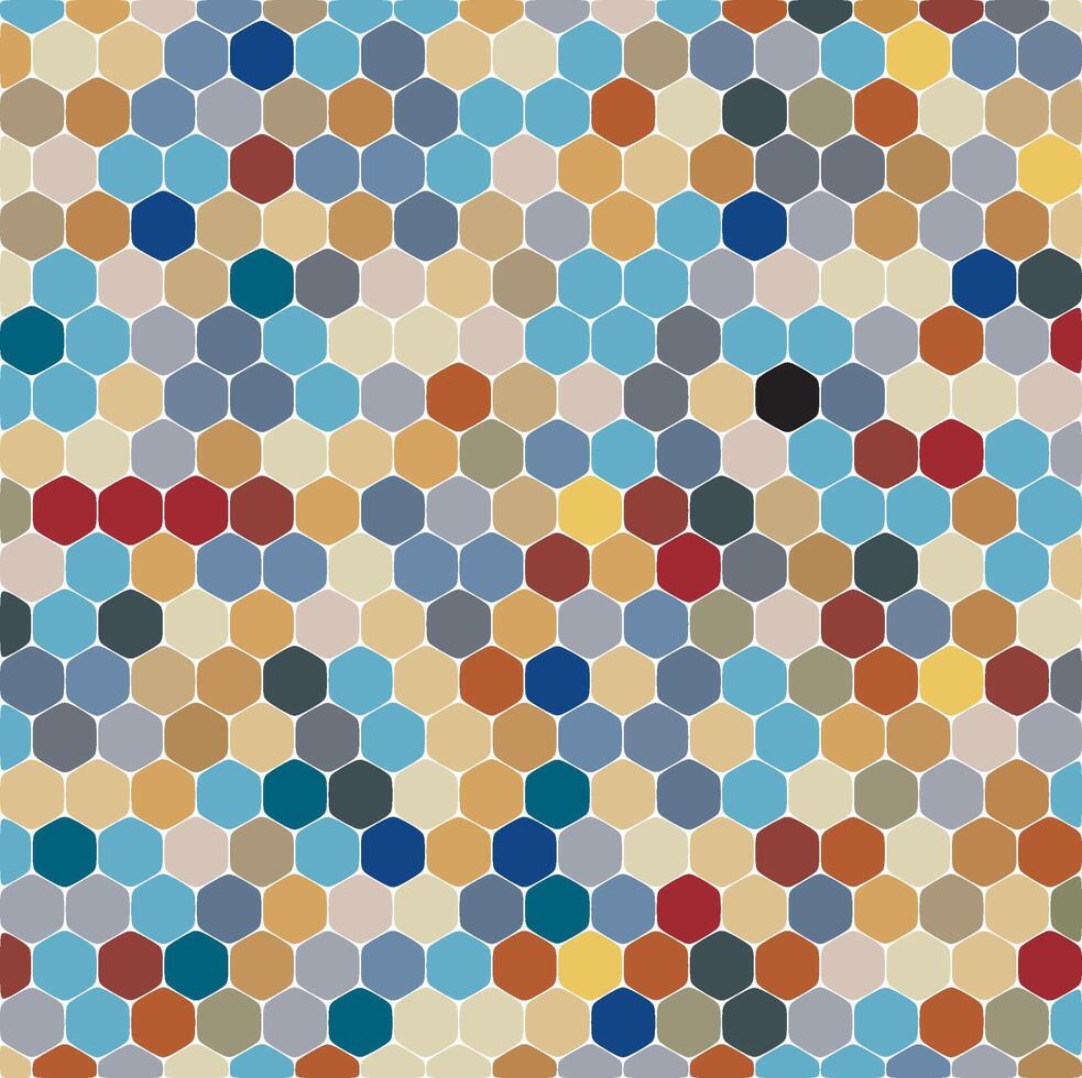 Multicolored Honeycomb Pattern Background vector