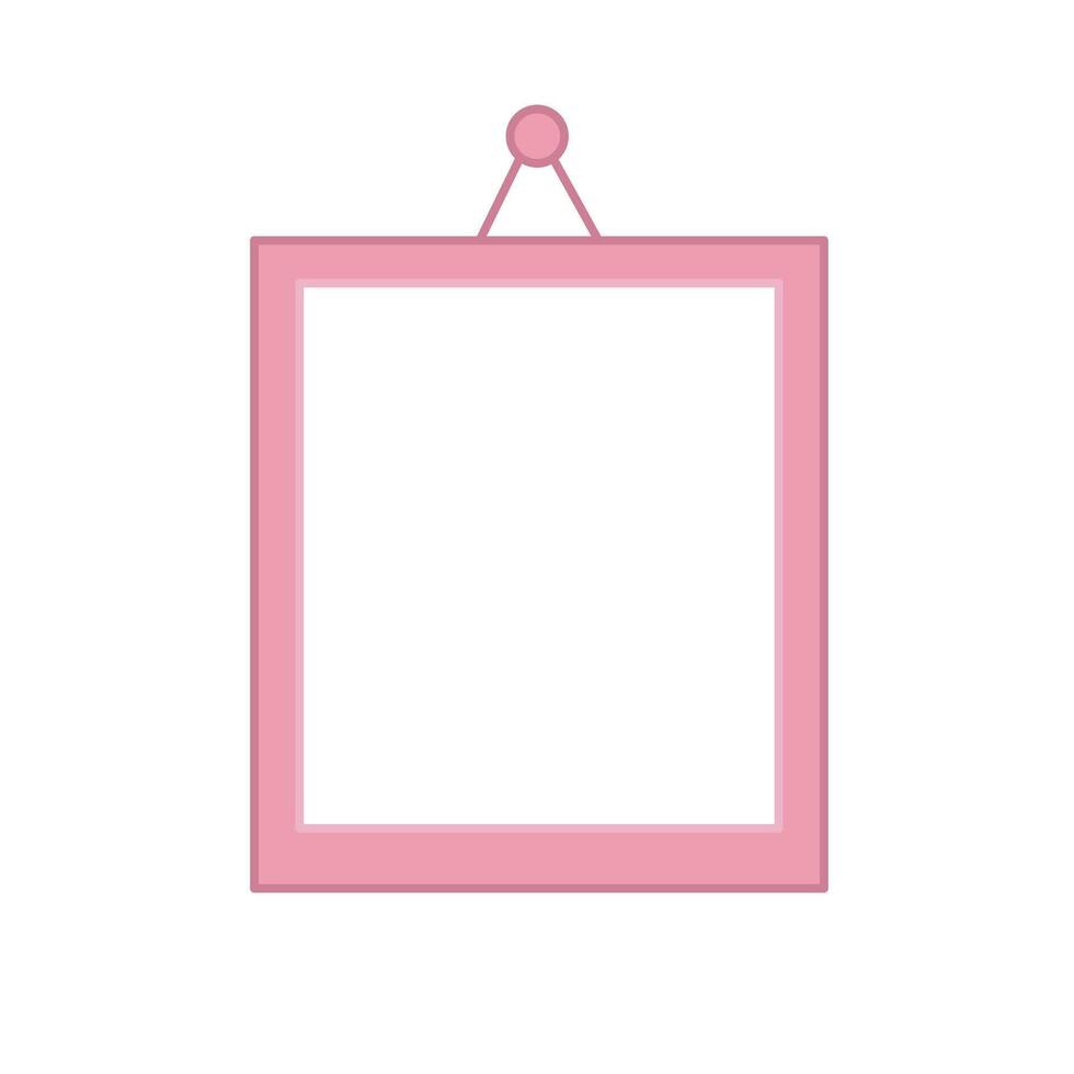 Pink Hanging Photo Frame vector