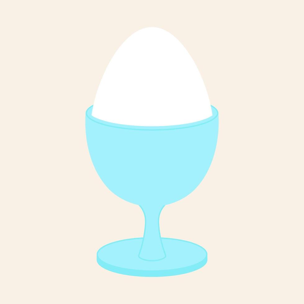 Boiled Egg In An Egg Cup Icon vector