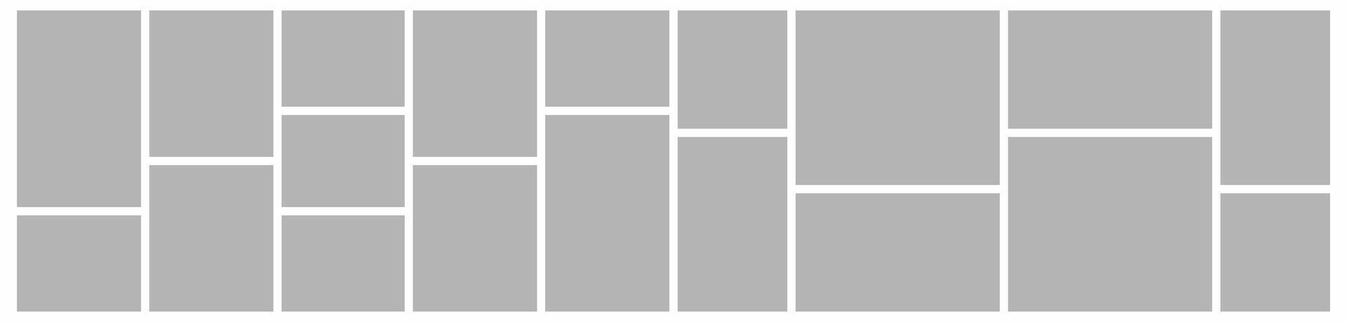 grid photo collage collection frame design illustration vector