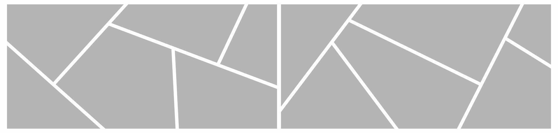 Girld Photo frame collage with flat design vector
