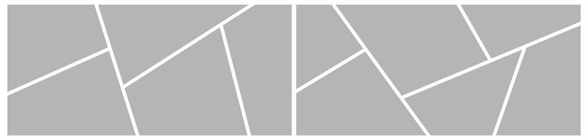 page grid layout abstract photo collage vector