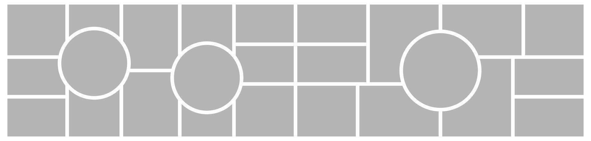 photo frame mockup with photo frame collage vector