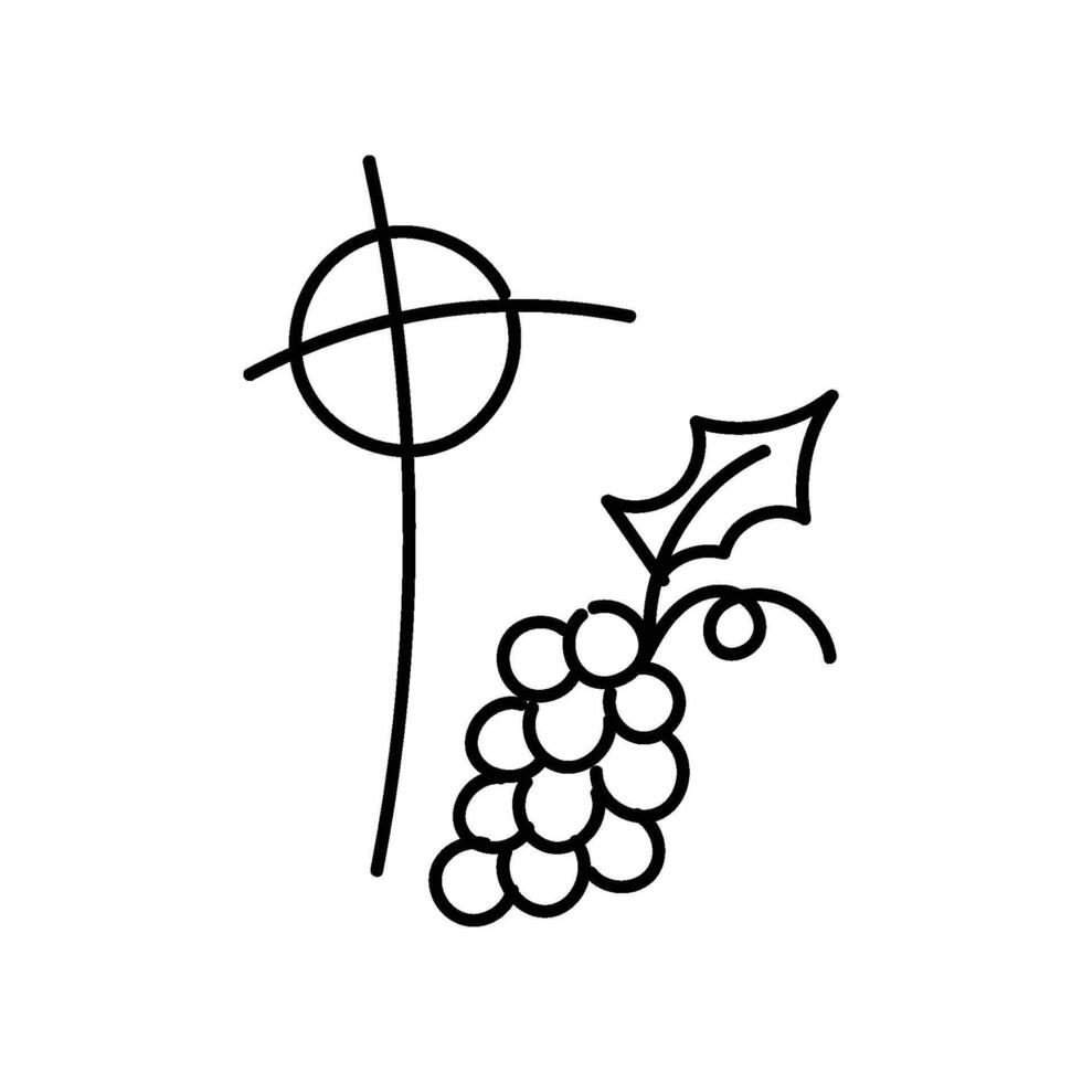 Jesus and The Eucharist illustration vector