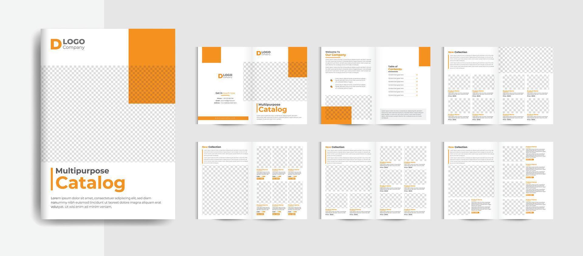 Product catalog or catalogue template design vector