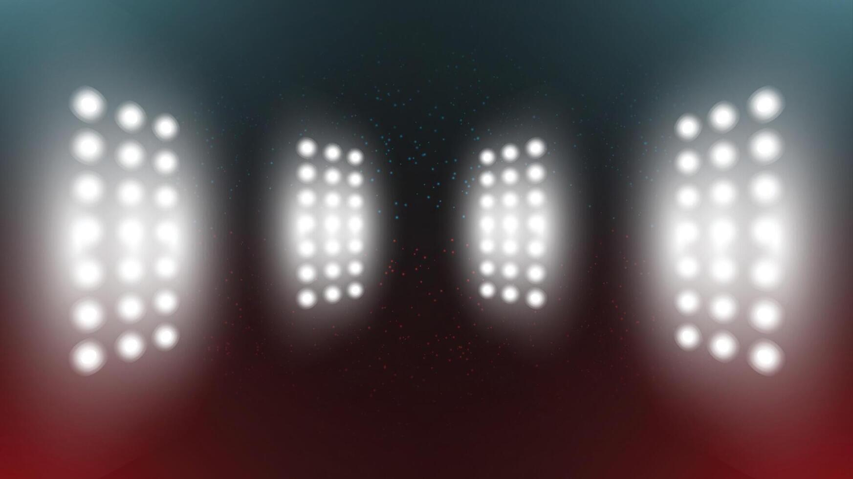 Abstract technology red blue background stadium stage hall with scenic lights of round futuristic technology vector