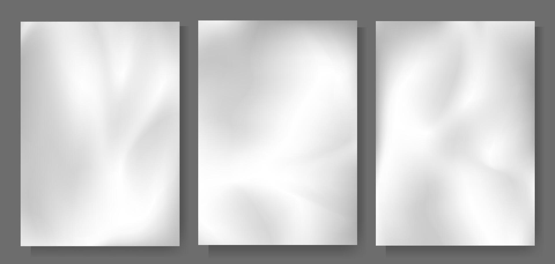Modern gray gradient background template set for cover, poster, wallpaper, flyer, web design. Abstract gradient color backdrop design and place for text illustration vector