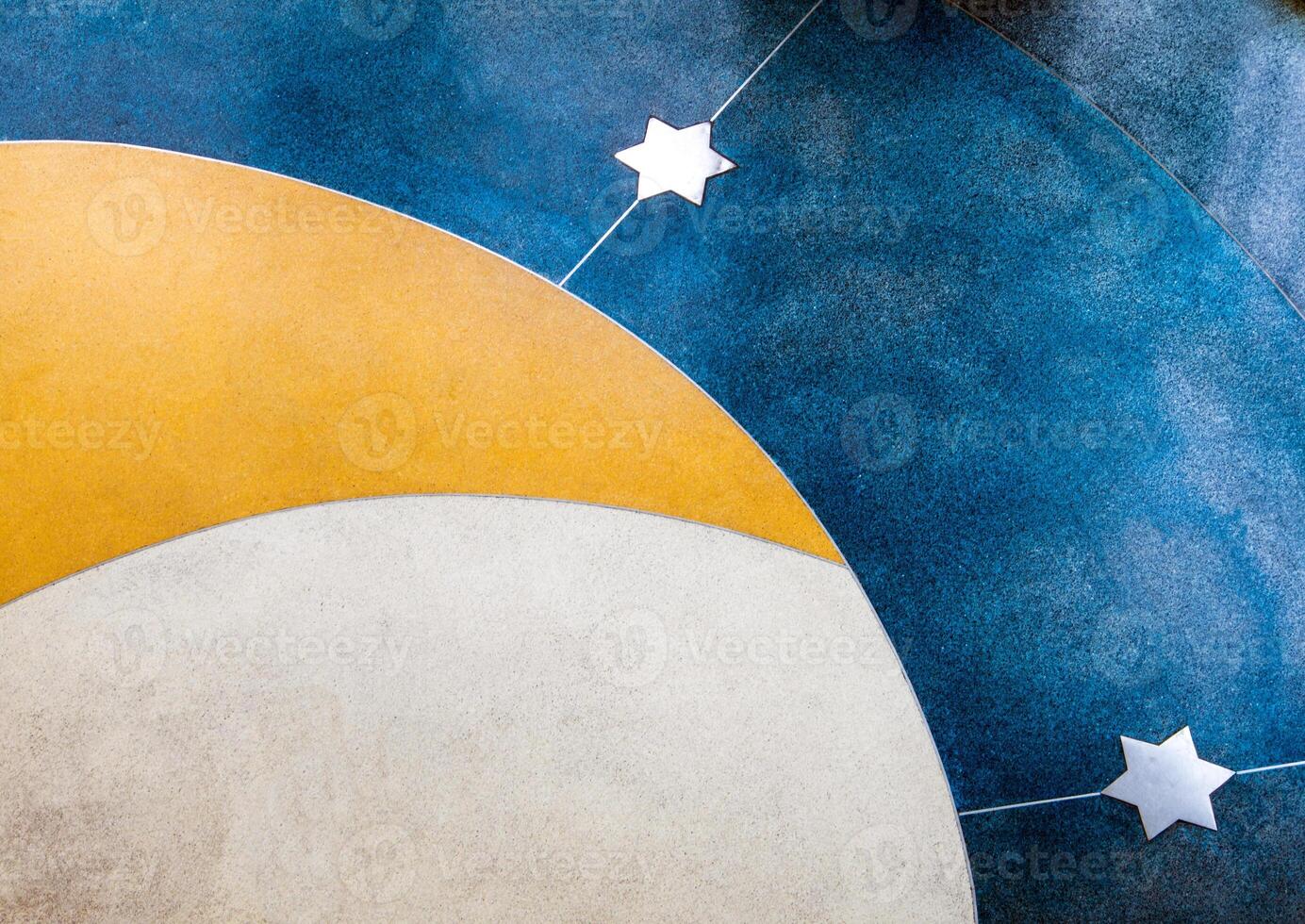 Texture and the decorated surface of concrete flooring photo