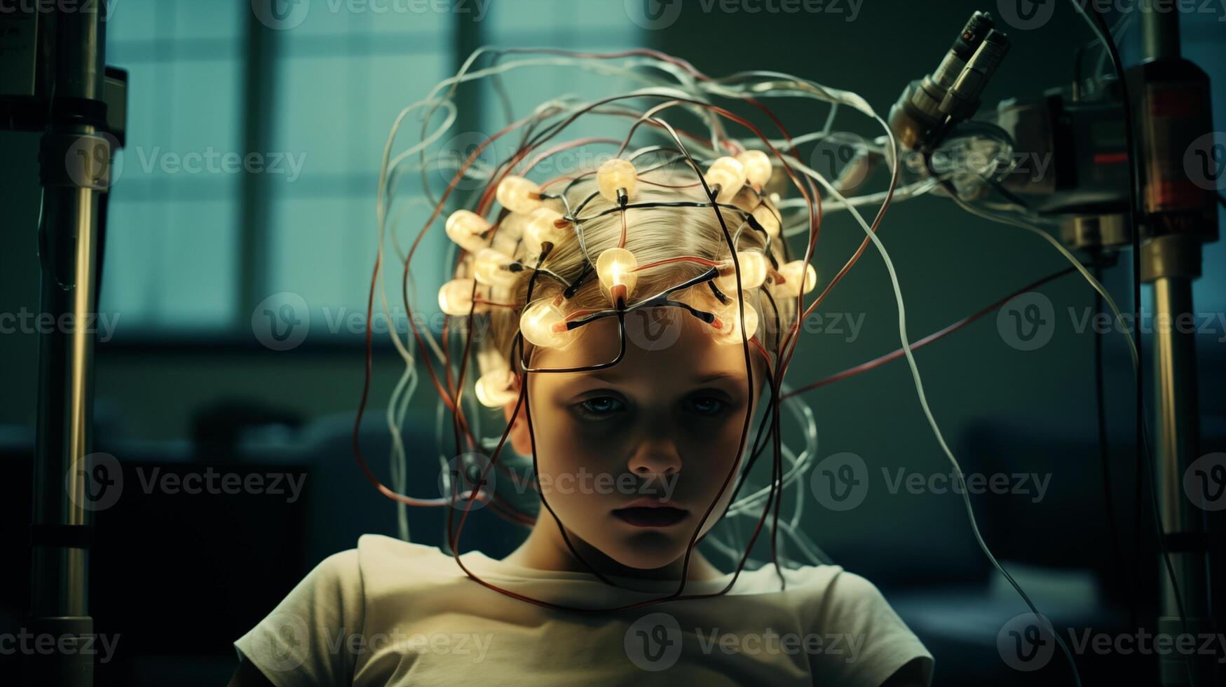 Child genius, a glimpse into cognitive enhancement technology. photo