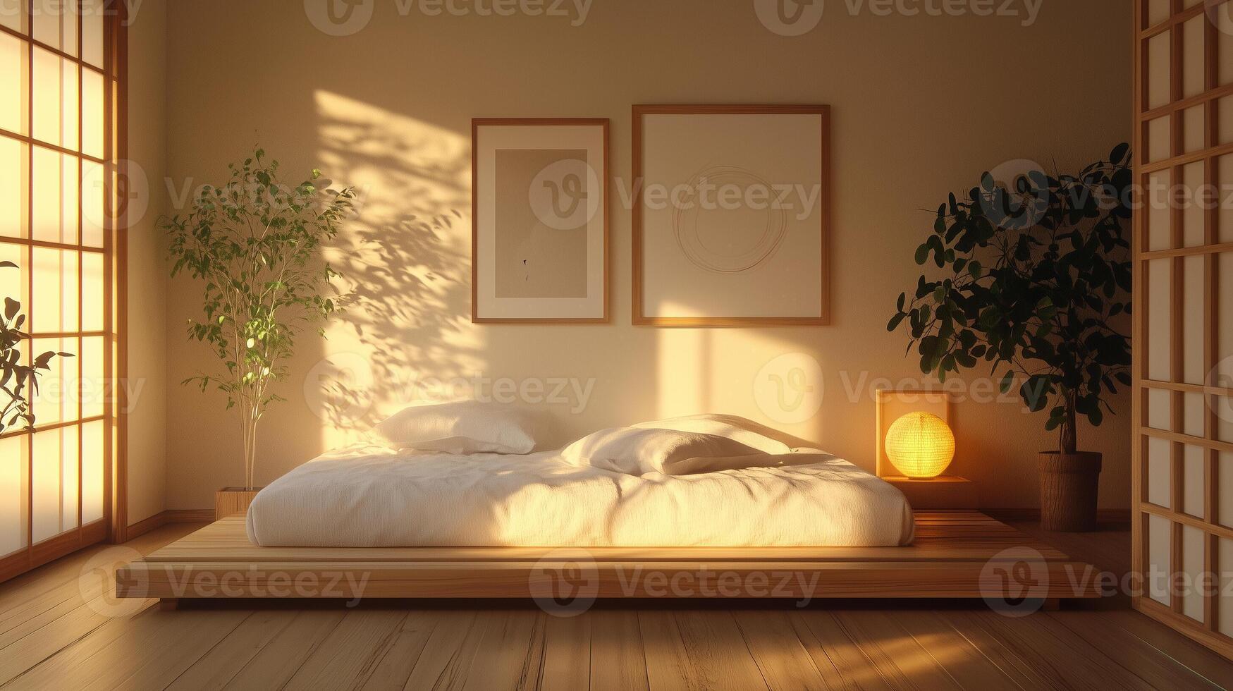 a portrait photo, focusing on living room and traditional spaces in Japandi-style homes, capturing the essence of traditional architecture. Japanese and Scandinavian photo