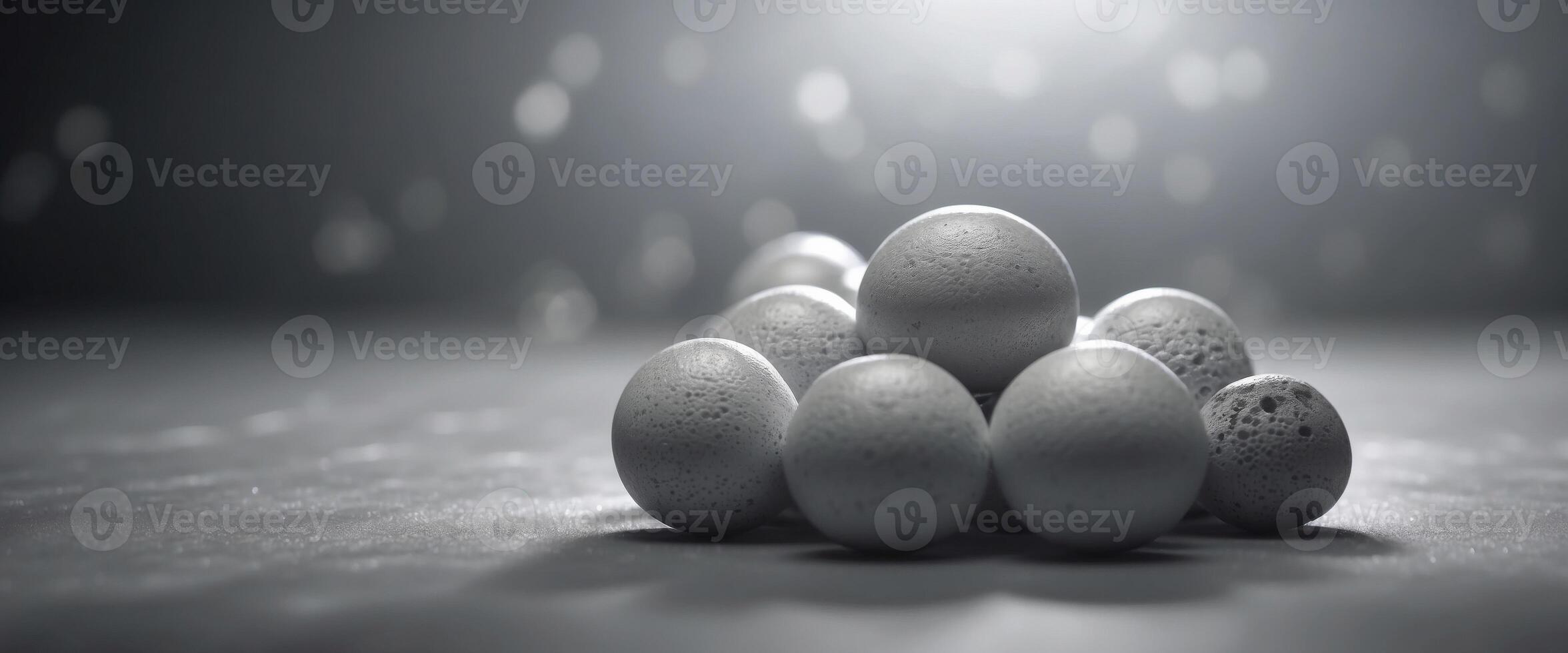 An original background image for design or product presentation, with a play of light and shadow, in light gray tones. photo