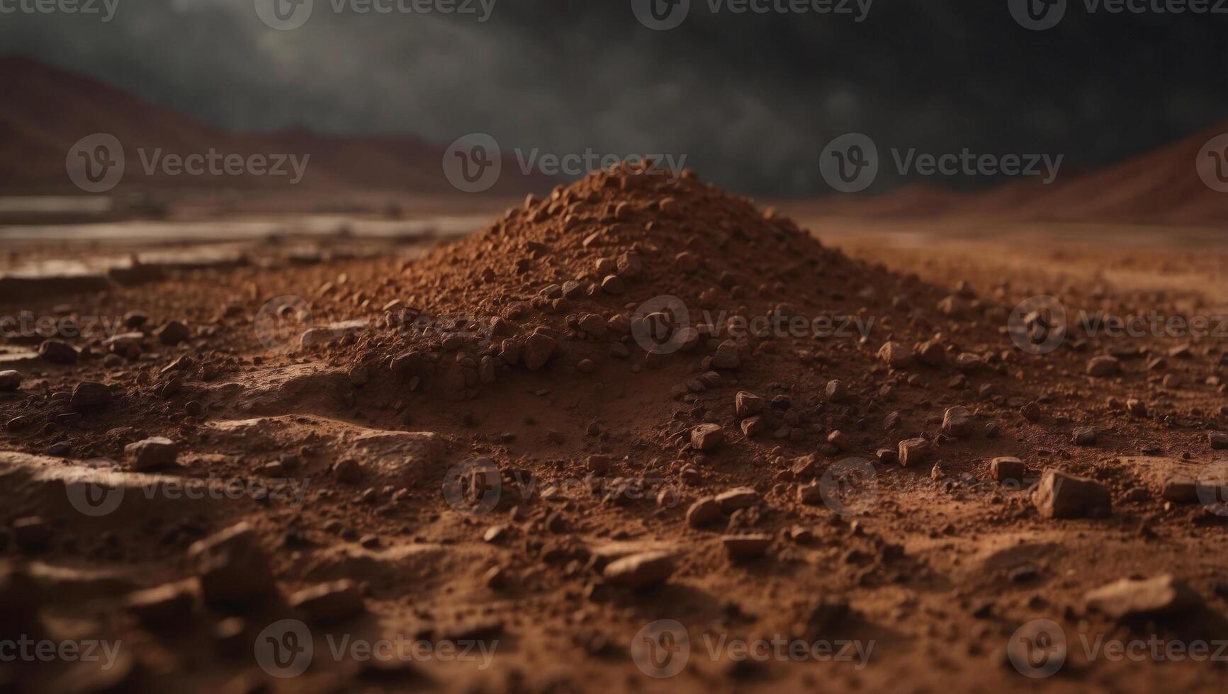 B Horizon Exposed A D Rendered Illuminated Study of Clay and Iron Accumulation in Earths Subsoil. photo