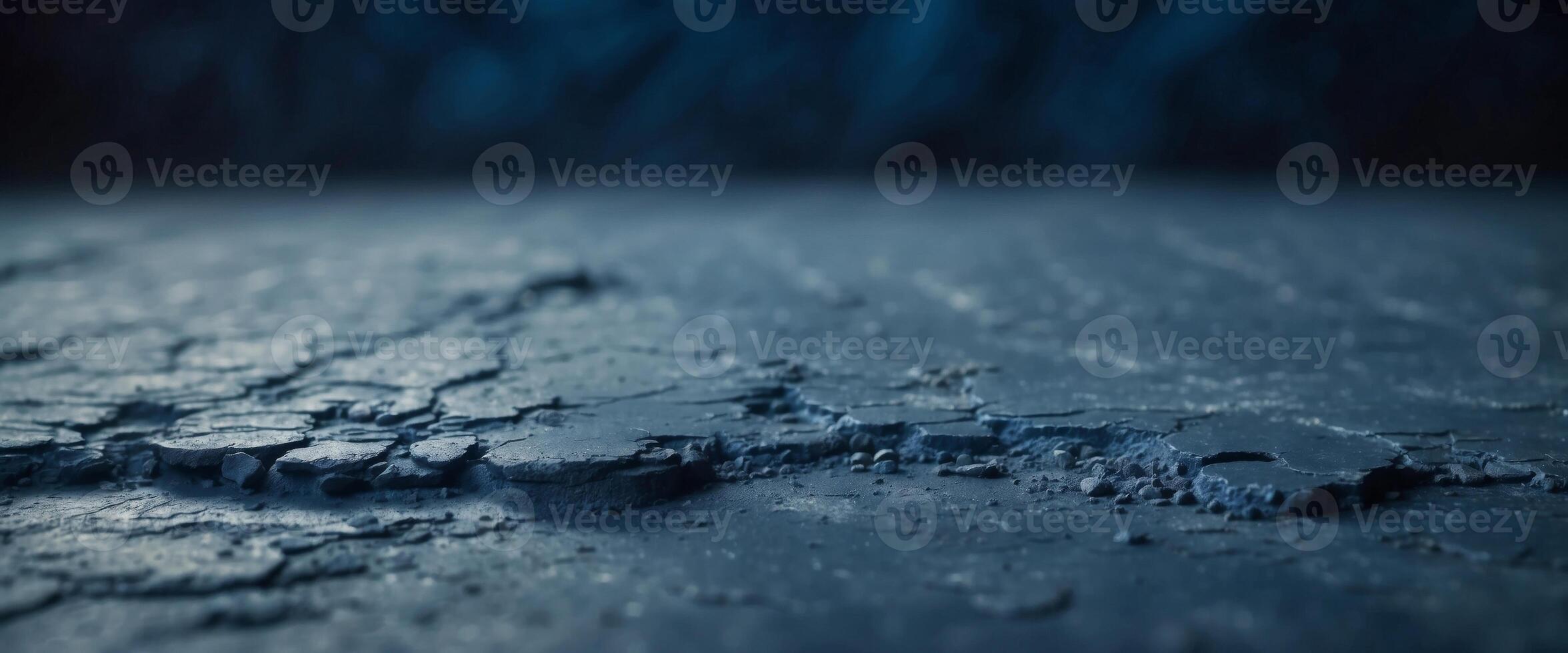 Background image of plaster texture in dark blue tones in grunge style. photo