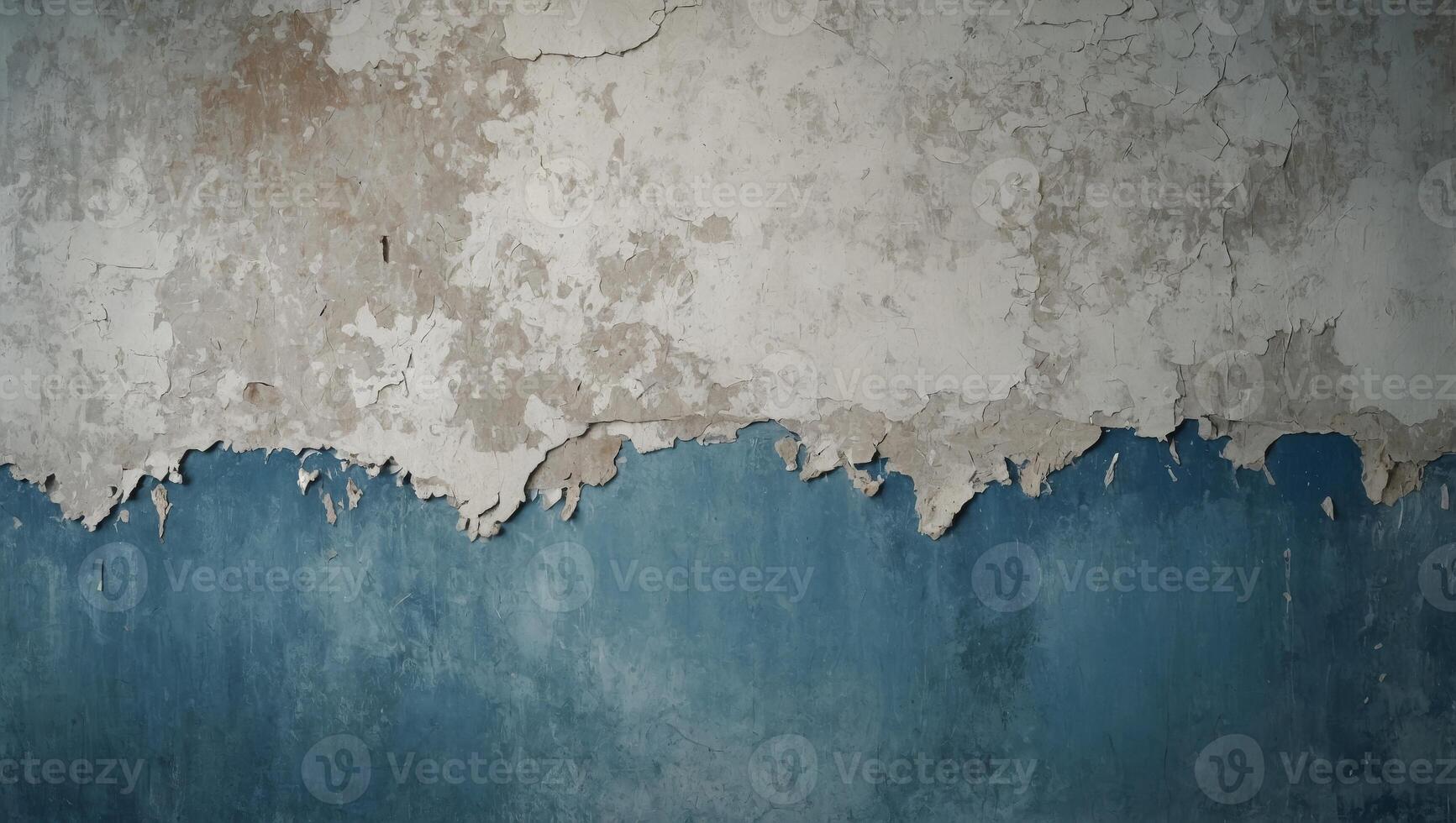 Beautiful Vintage faded white and blue Background Abstract Grunge Decorative Stucco Wall Texture Rough Horizontal Image Wallpaper With Copy Space For design. photo