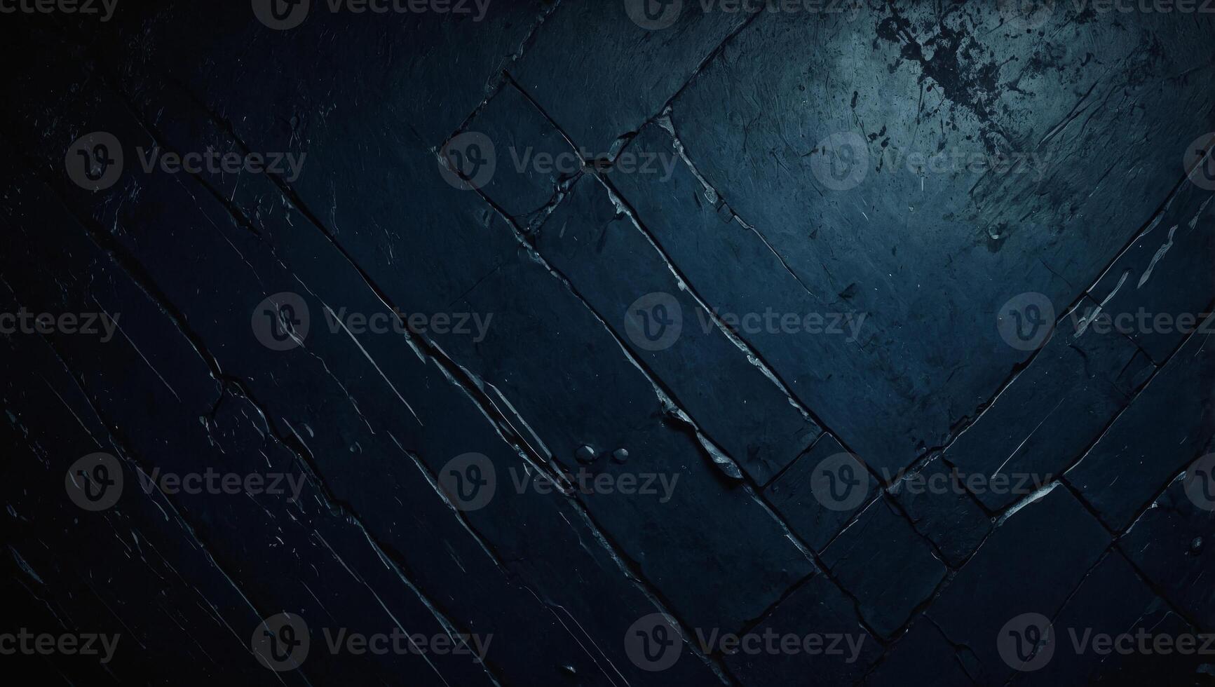 Beautiful Abstract Grunge Decorative Navy Blue Dark Wall Background Texture Banner With Space For Text. photo