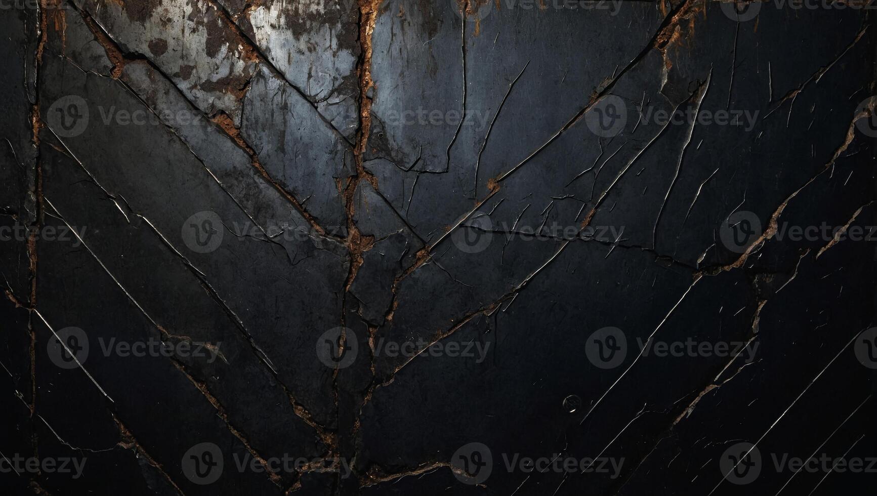 Black grunge metal empty background or old black steel texture with scratches , cracks and rust Construction concept. photo