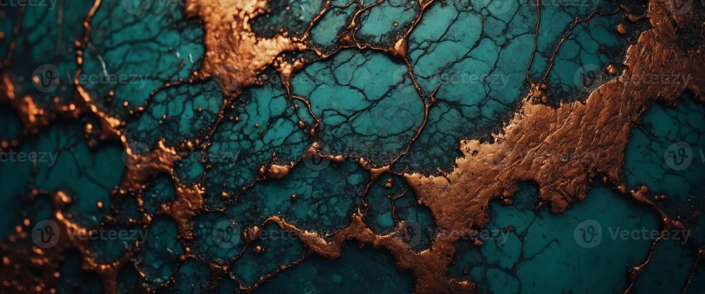 Copper oxide effect texture and background. photo