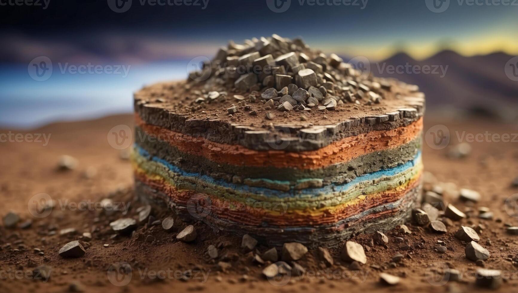 D Soil Layers for Comprehensive Geological Study. photo