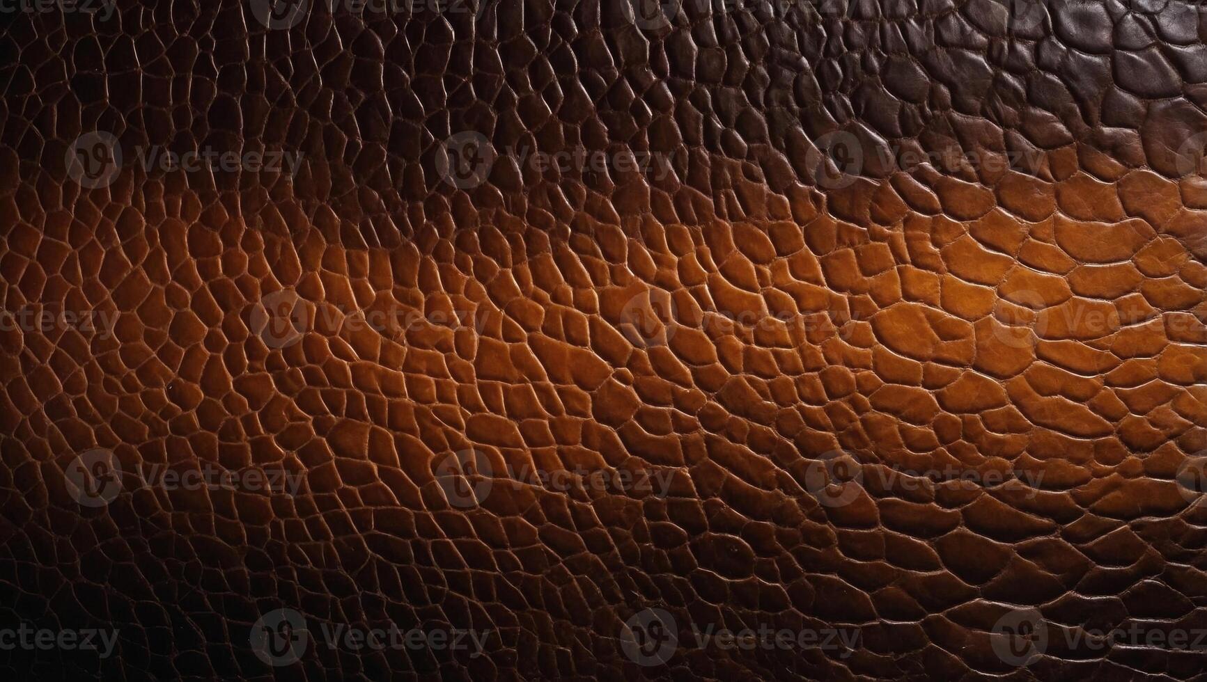 Genuine leather texture background Dark brown, orange textures for decoration blank. photo
