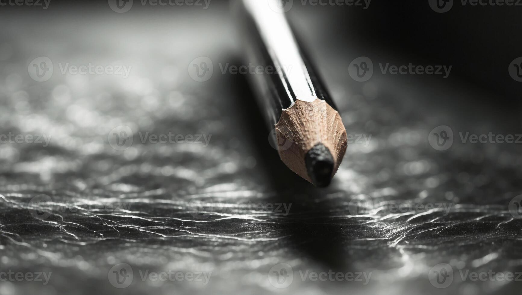 Graphite Pencil Leads Double Exposure Silhouette A Closeup Study of and Texture. photo