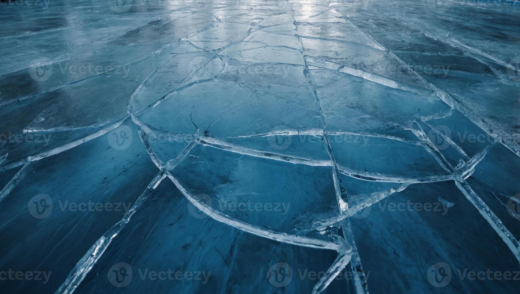 Ice rink floor Background texture of blue ice rink top view. photo