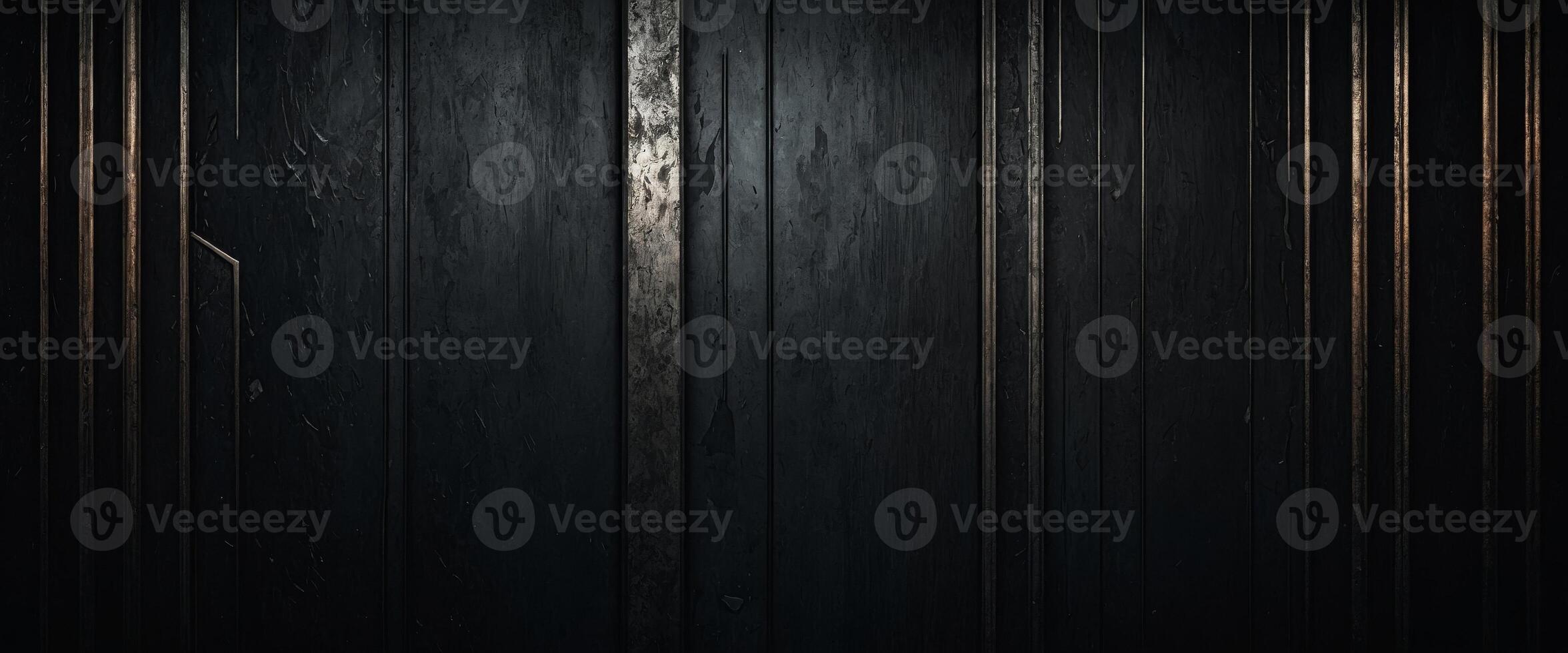 Luxury black metal gradient background with distressed metal plate texture dark stripe for your image. photo