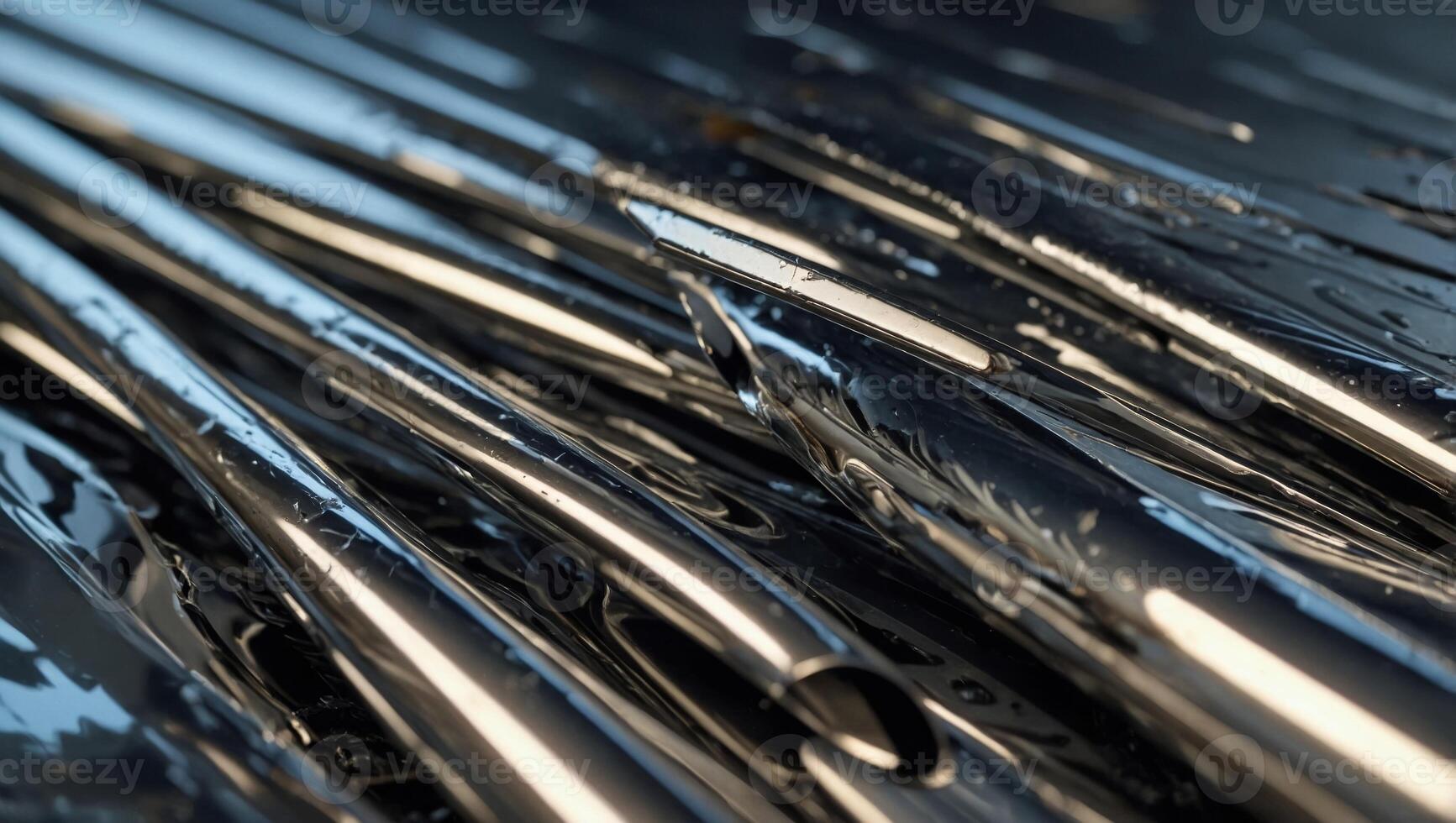 Shiny silver surface as background, closeup view. photo