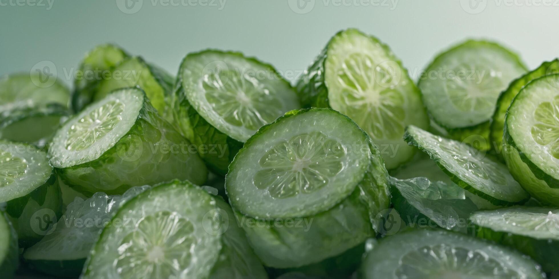 Cucumber Mint Gradient Blurs Mint Green to Pale Green Abstract. photo