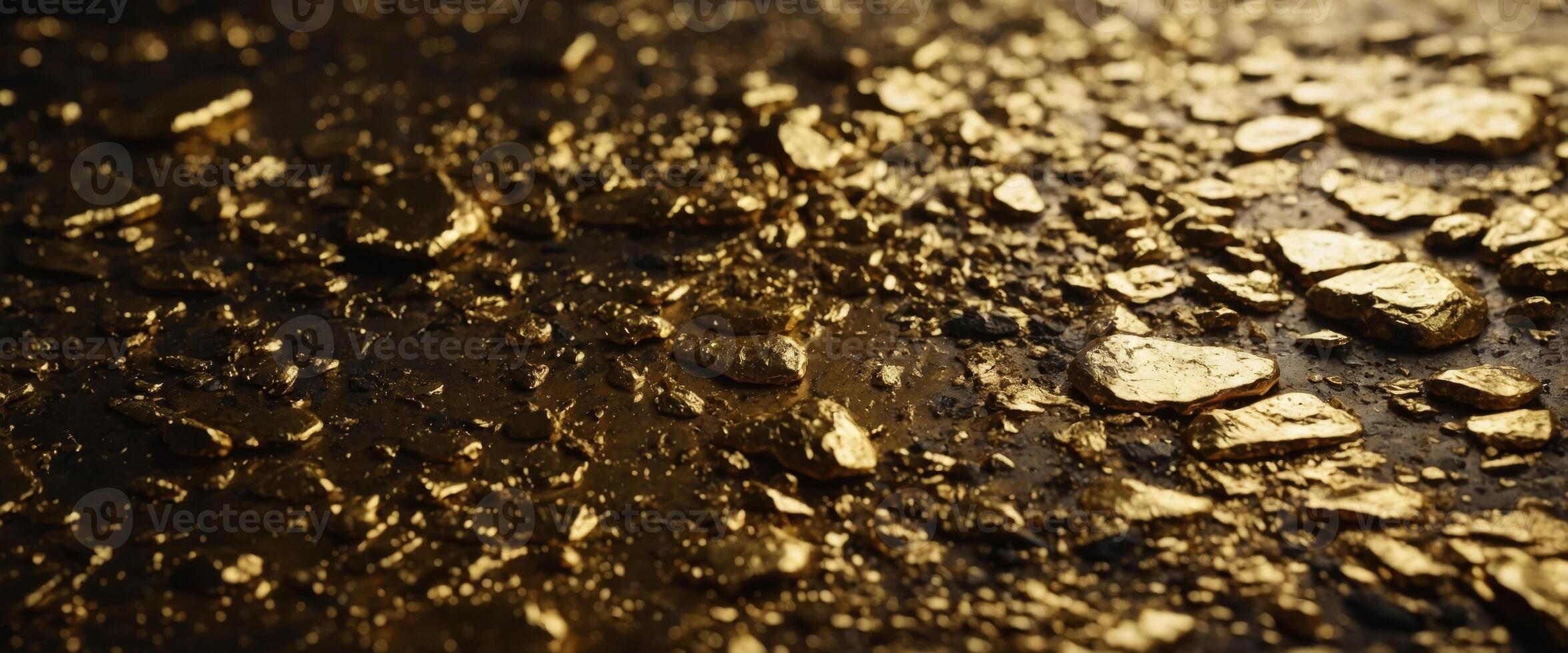 Gold grunge background Gold stone background with copy space Gold with rock texture. photo