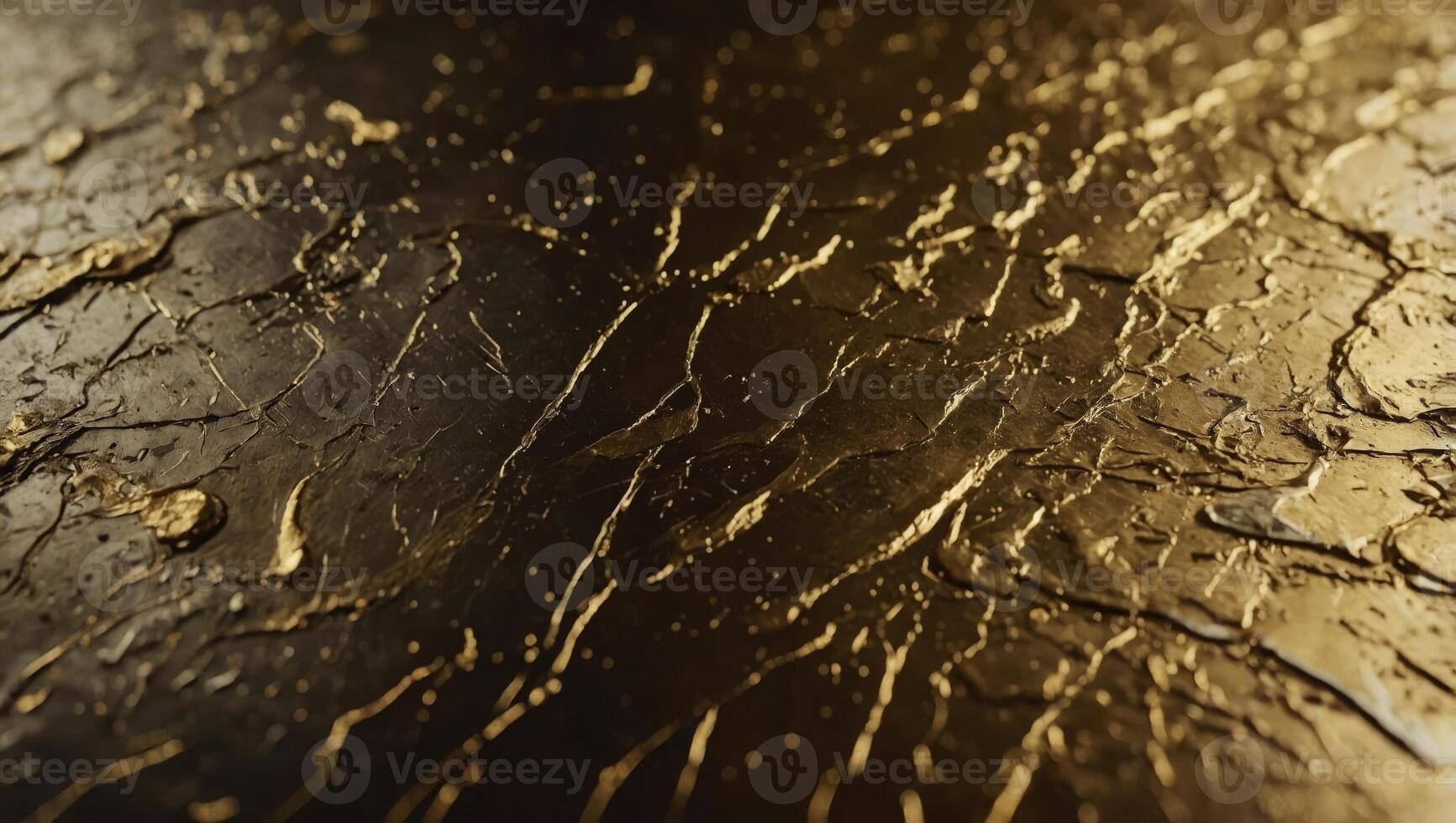 Gold polished metal texture with scratches and patina, background, banner. photo