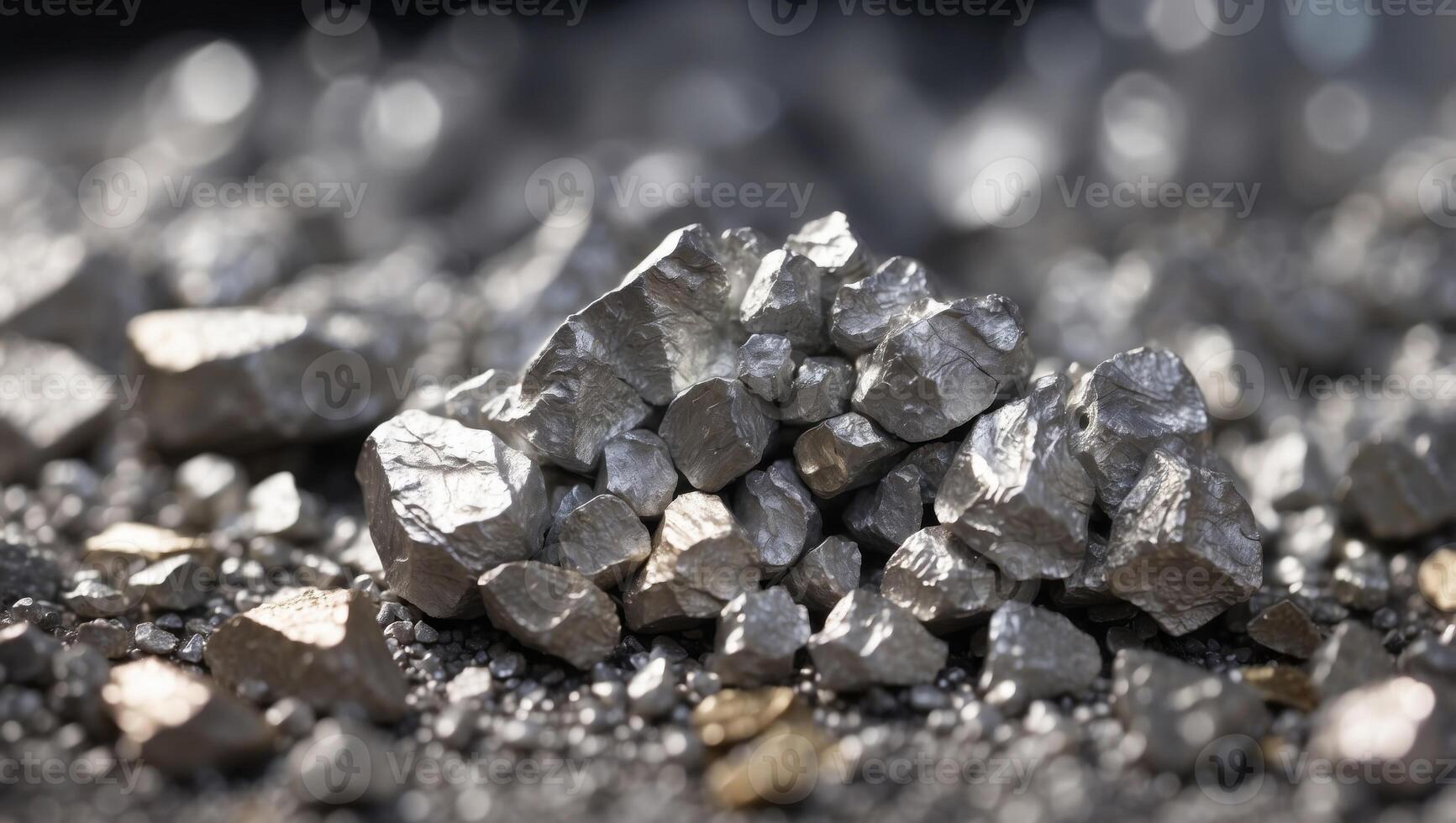 Raw Zinc Ore A CloseUp Examination of Unprocessed Wealth in the Mining Industry. photo
