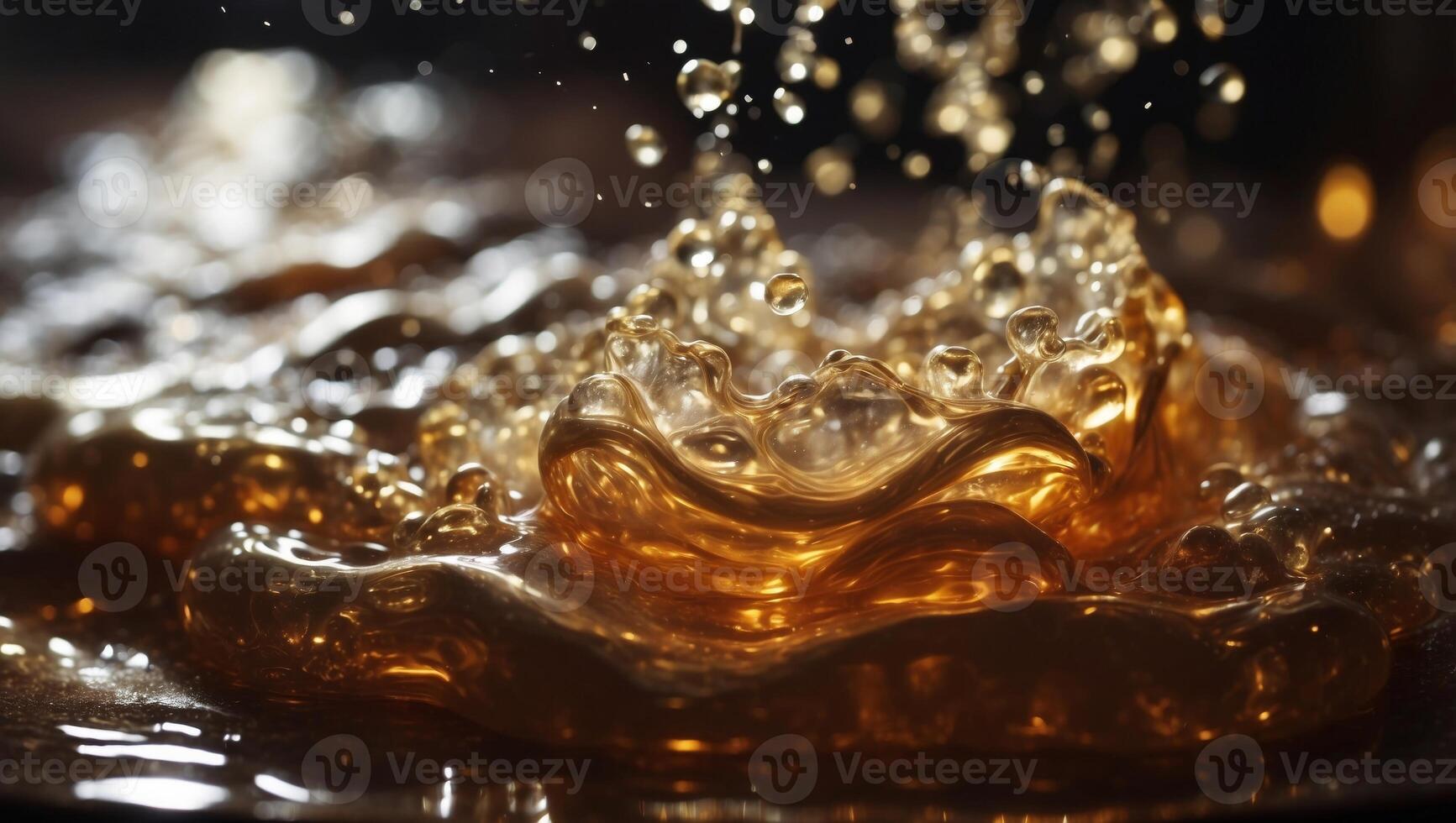 Soap Suds Forming a FanShaped Design in a Timelapse. photo