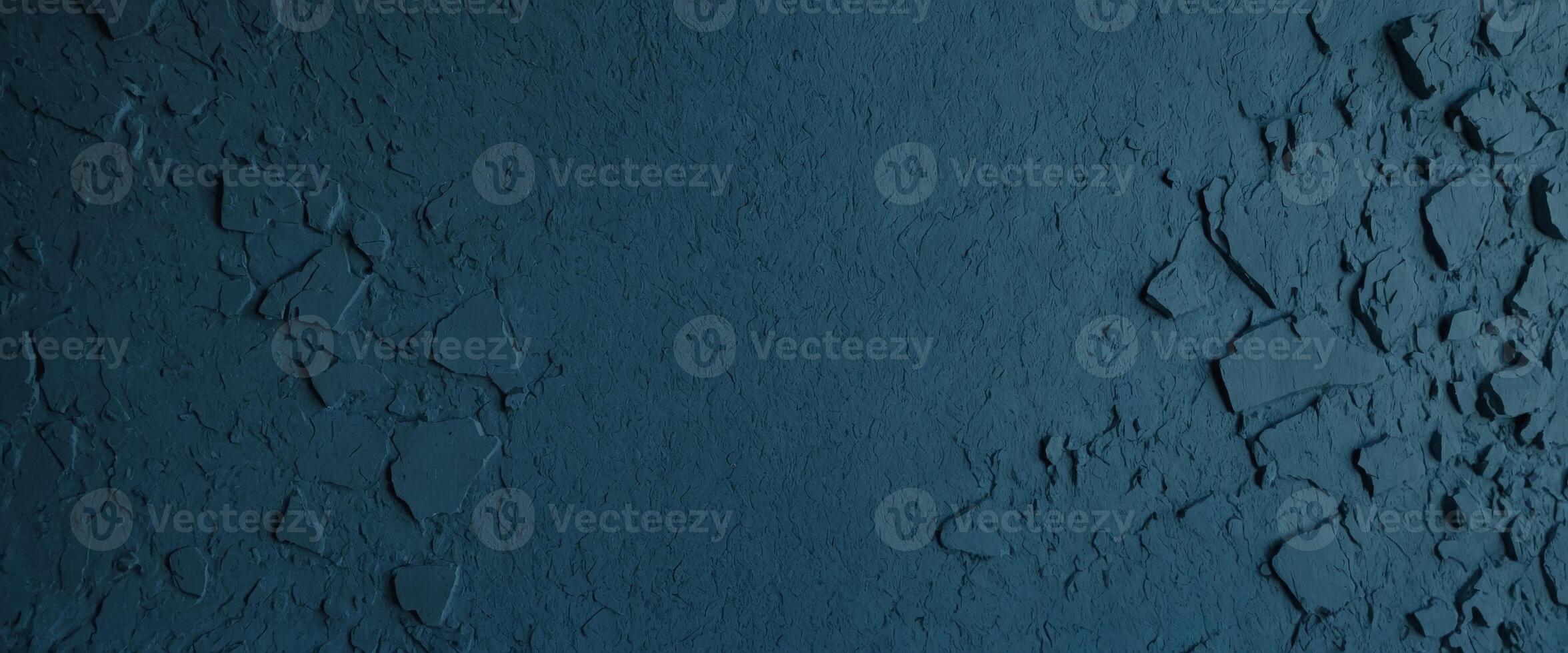 Texture of blue decorative plaster or concrete Abstract background for design , website, cover, advertising, backdrop. photo