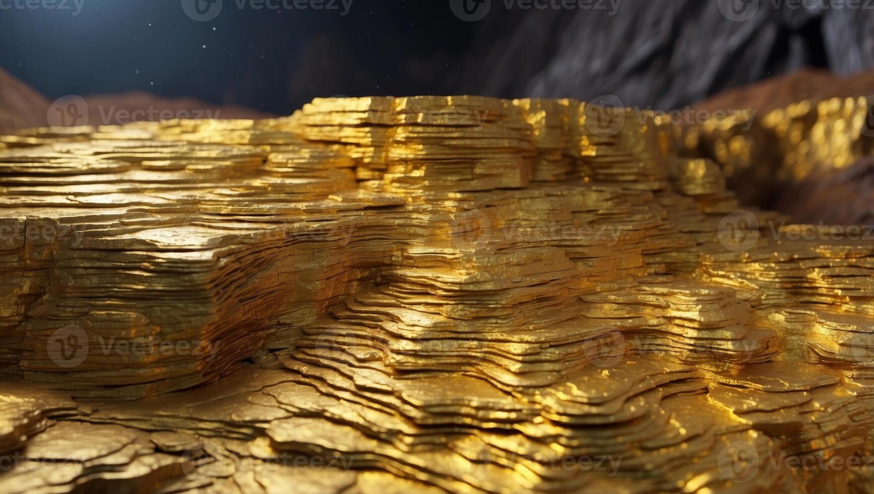 Vivid Laser Scanned Textures of Cutting Edge Gold Mine Geology. photo