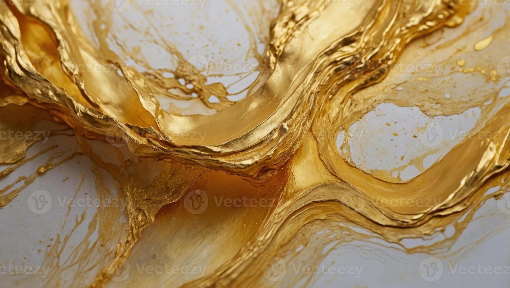 gold abstract watercolor macro texture background gold handmade technique aquarelle. photo