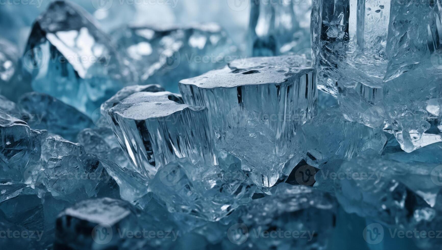 the abstract background of ice structure with natural texture. photo
