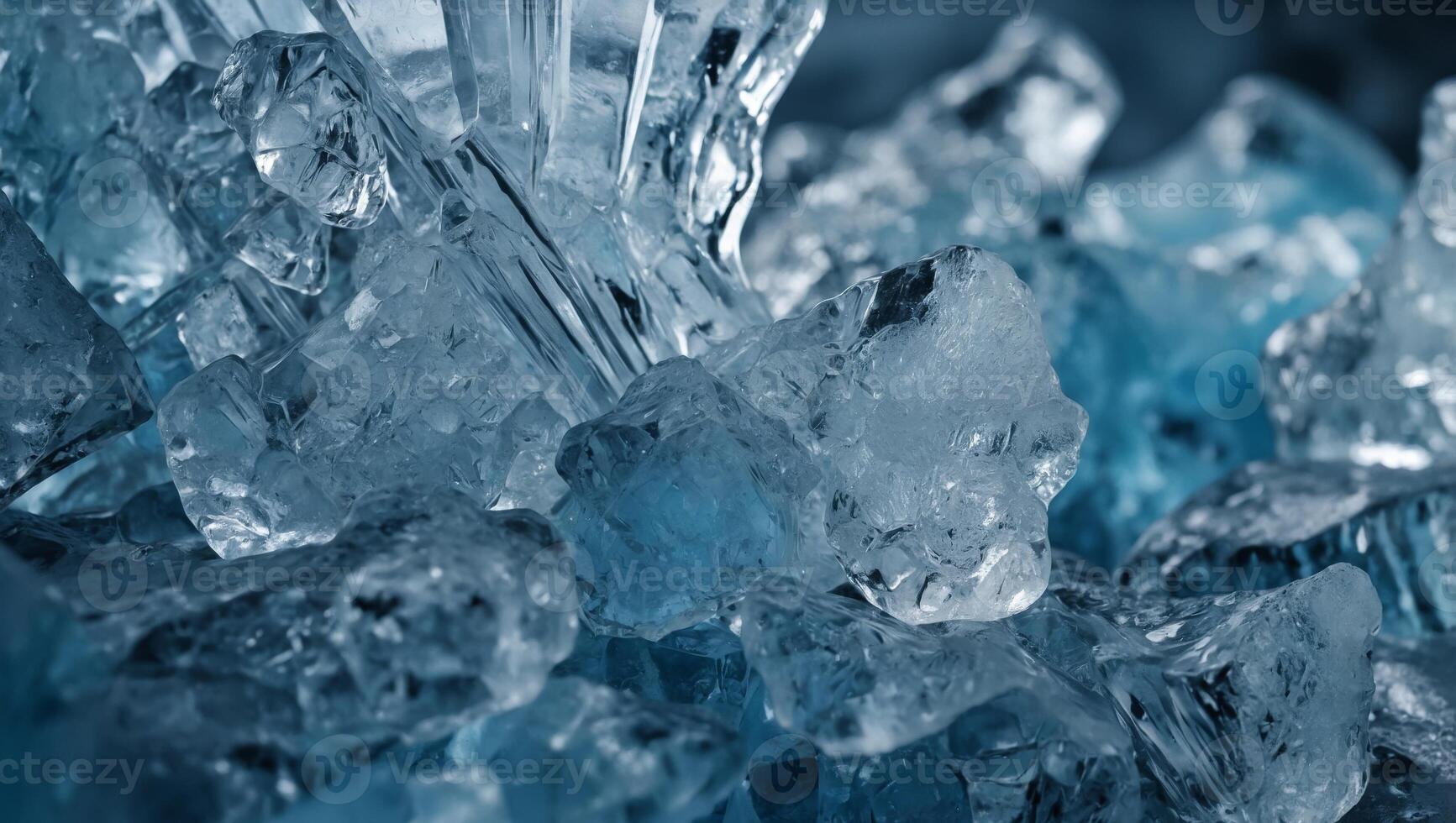 the abstract background of ice structure with natural texture. photo