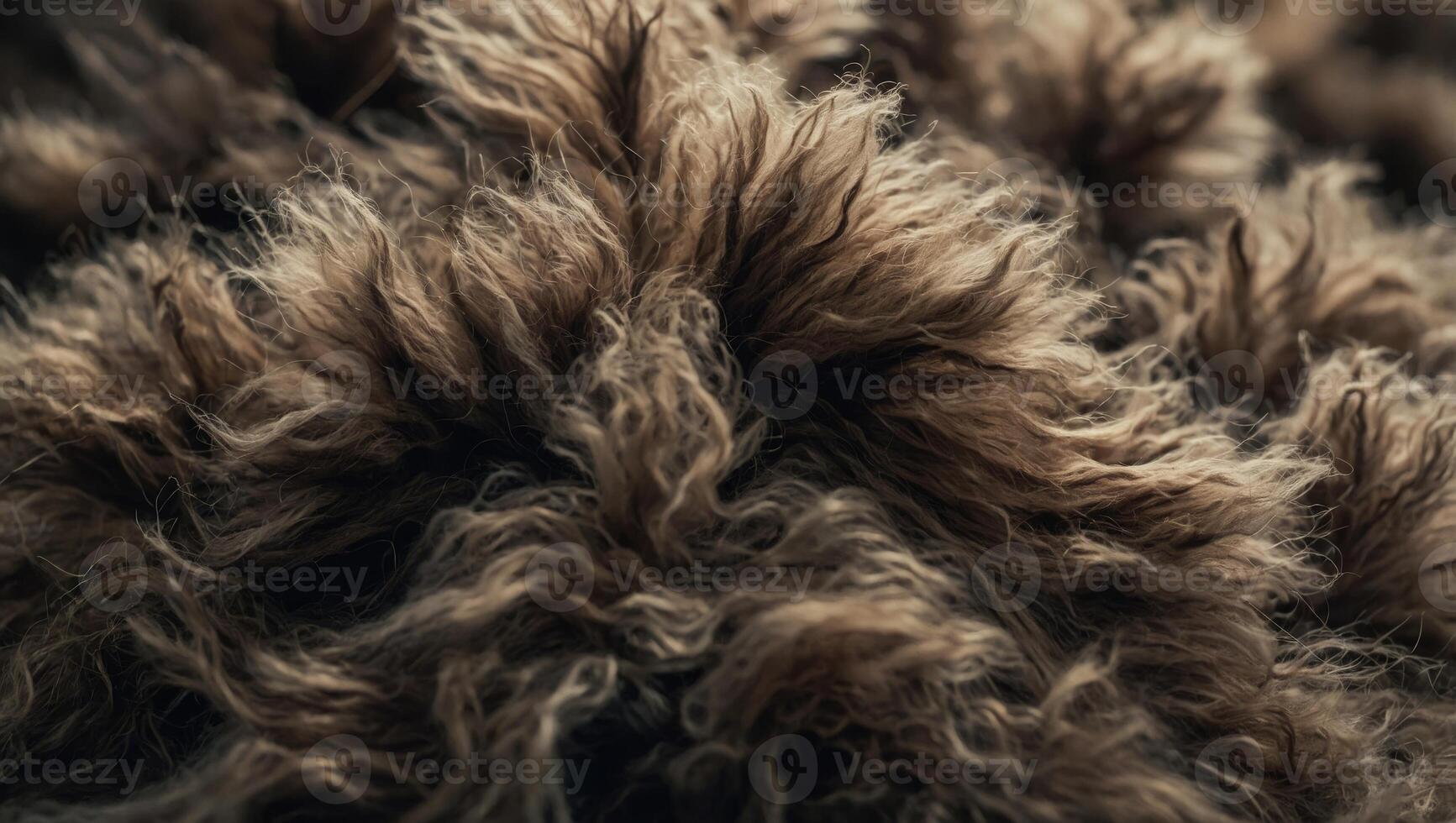 texture of fluffy long pile soft wool background smoothed. photo